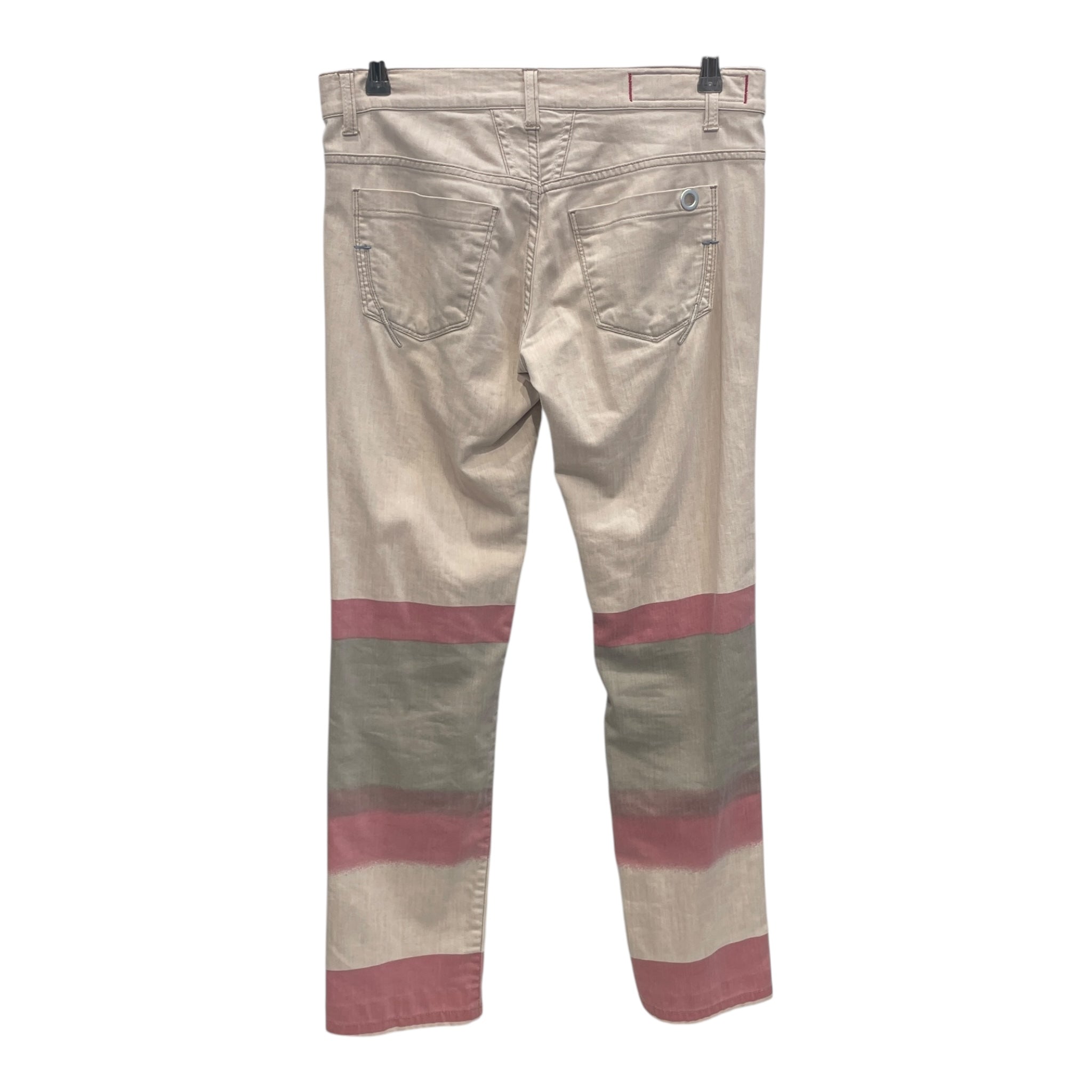 MARITHE FRANCOIS GIRBAUD/Skinny Pants/28/Cotton/BEG/FIRST BOYFRIEND STRIPED DENIM view 2