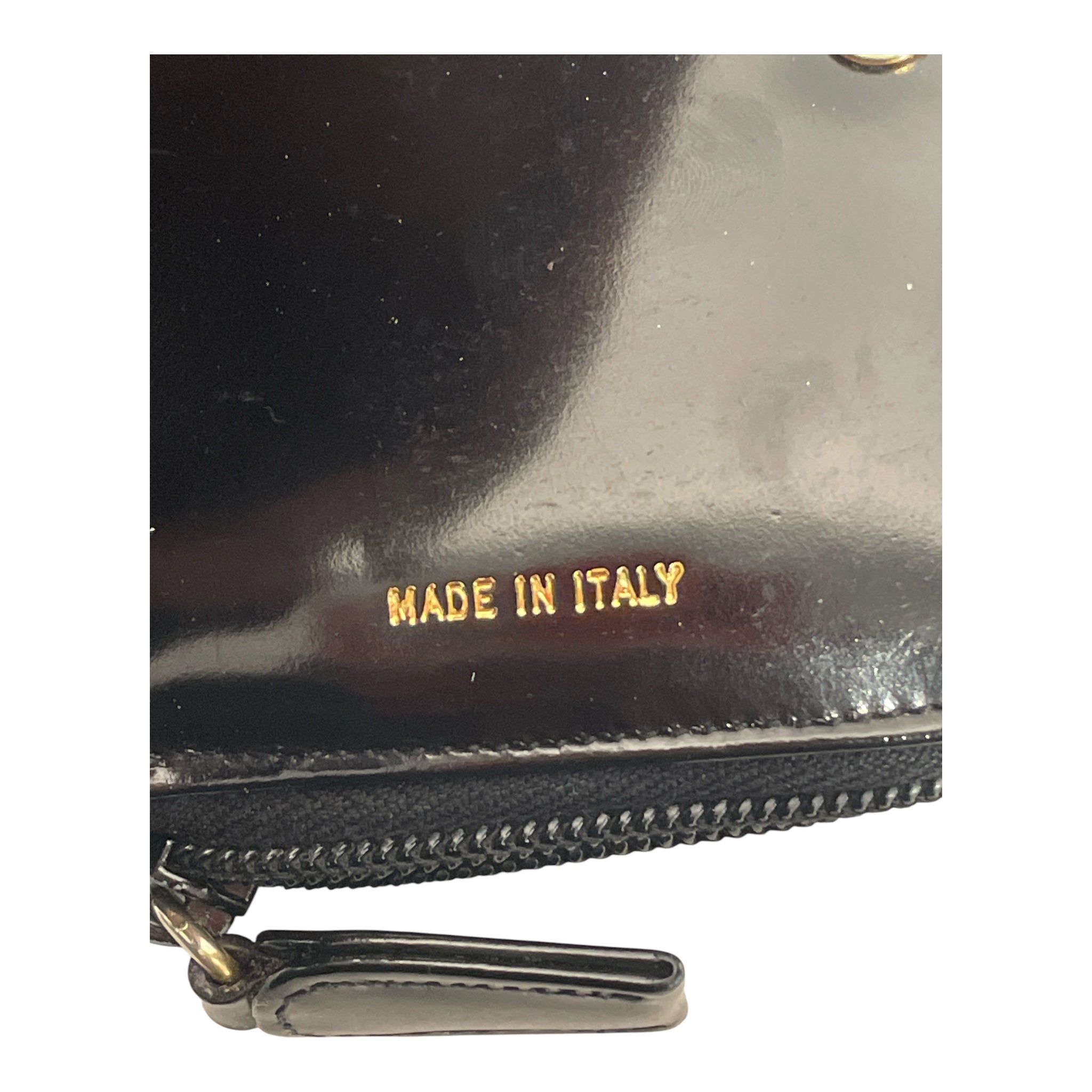 PRADA/Wallet/Leather/BLK/L's/Compact Zip Around Wallet view 4