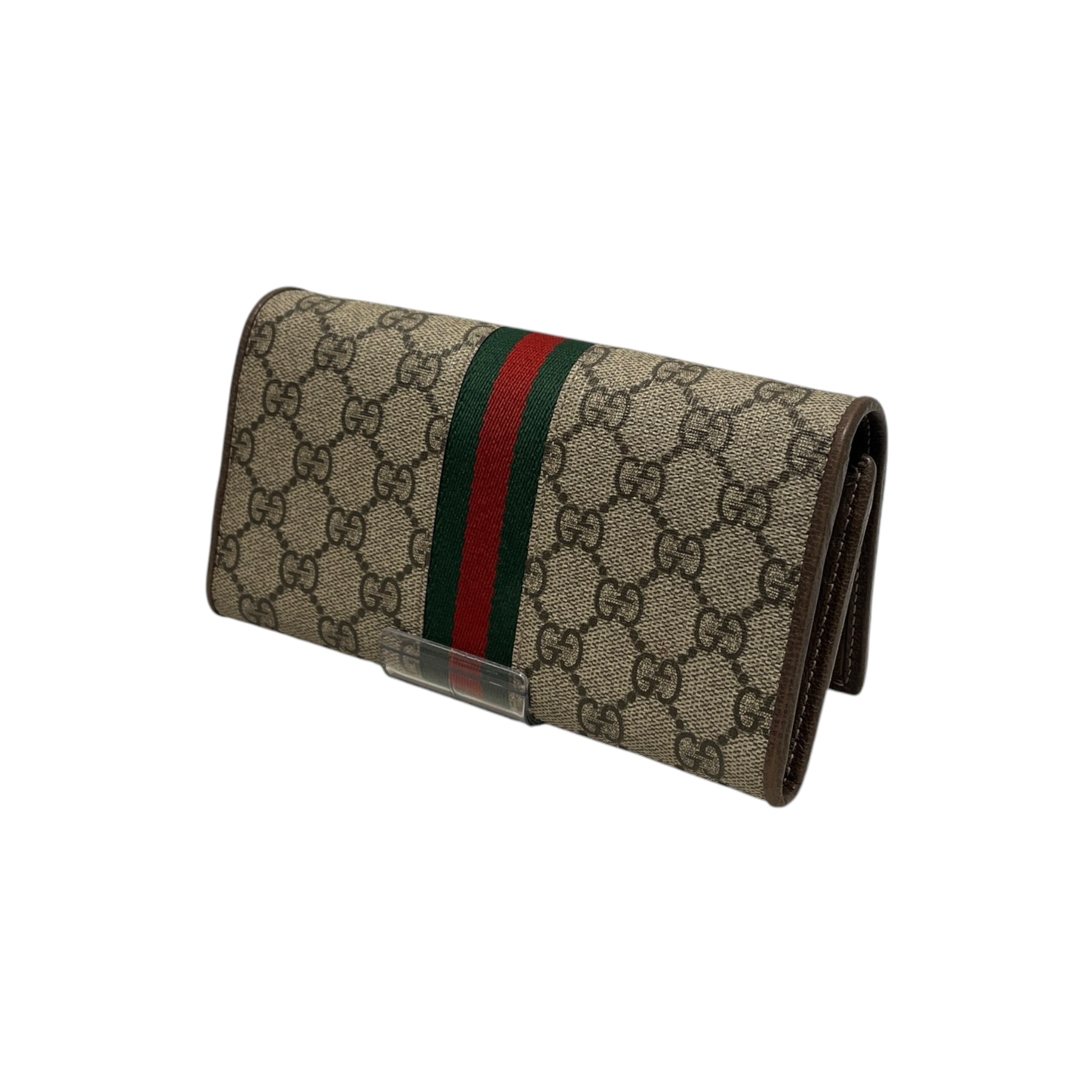 GUCCI/Wallet/Monogram/Cotton/BEG/gg ophidia chain wallet view 2