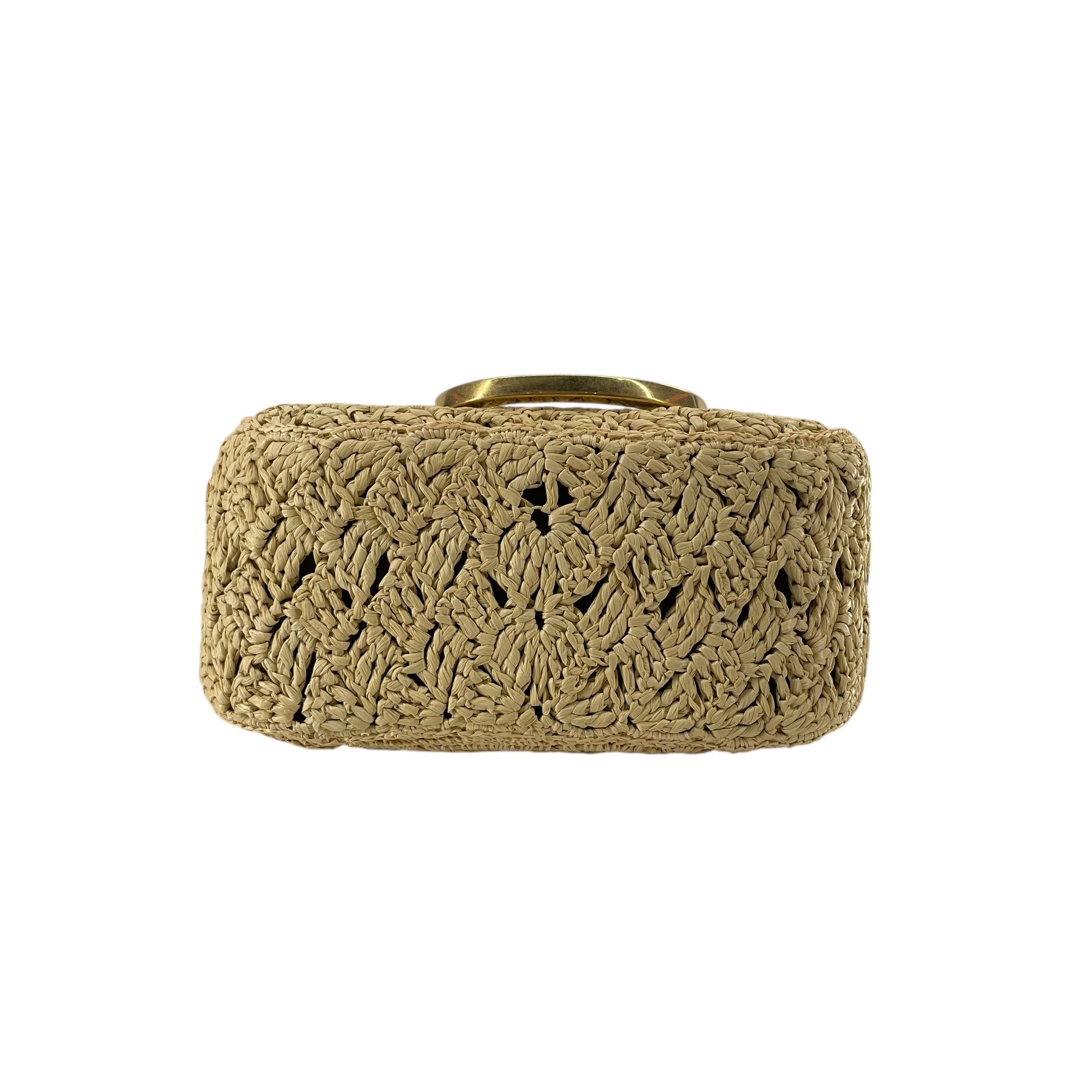 Oscar de laRenta/Cross Body Bag/WHT/RAFFIA NAPPA view 4