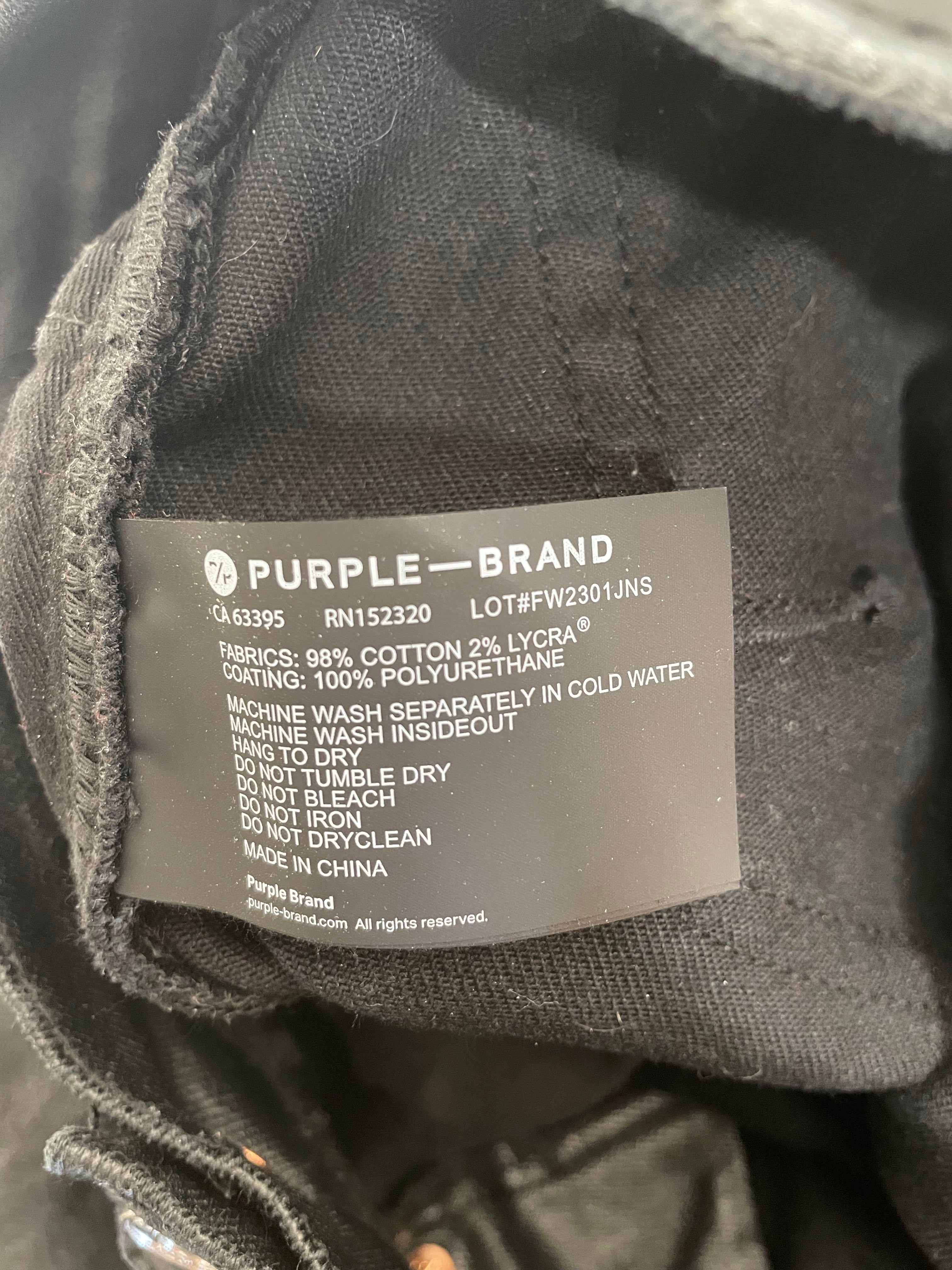 PURPLE BRAND/Cargo Pants/30/Cotton/BLK/Waxed Cargo Flare Pants view 4