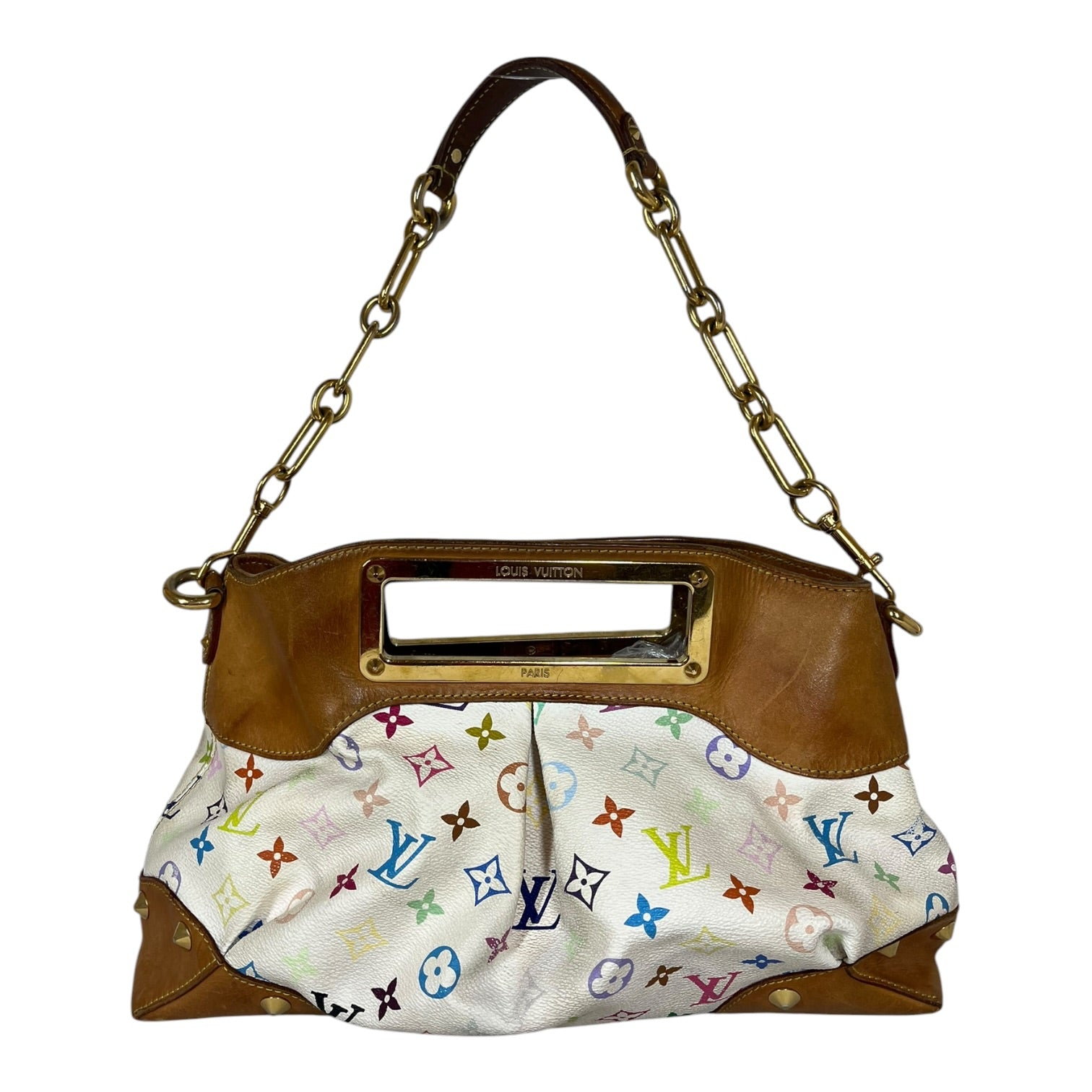 LOUIS VUITTON/Hand Bag/Monogram/Leather/WHT/MURAKAMI JUDY view 1