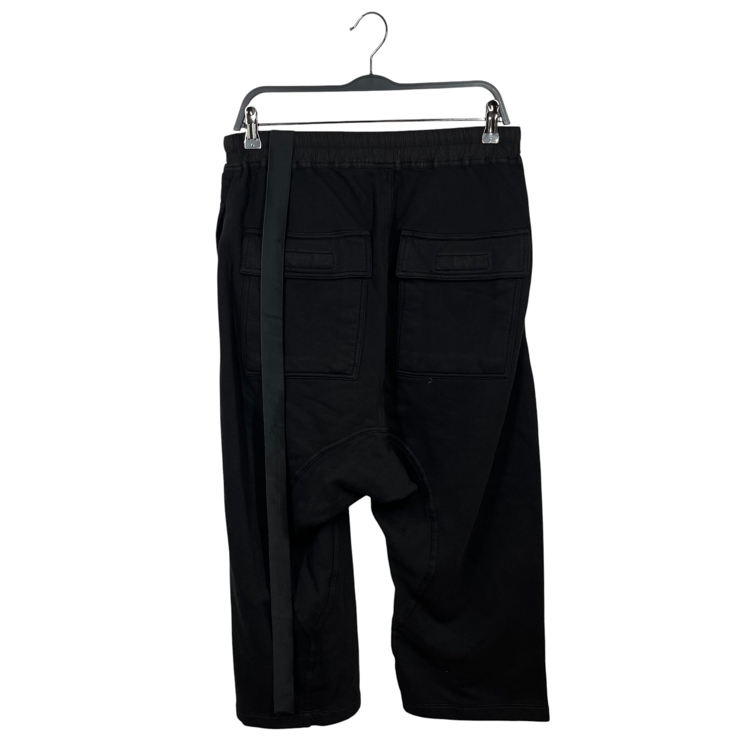 RICK OWENS DRKSHDW/Shorts/S/Cotton/BLK/Fatigue 3 Quarter Shorts view 2