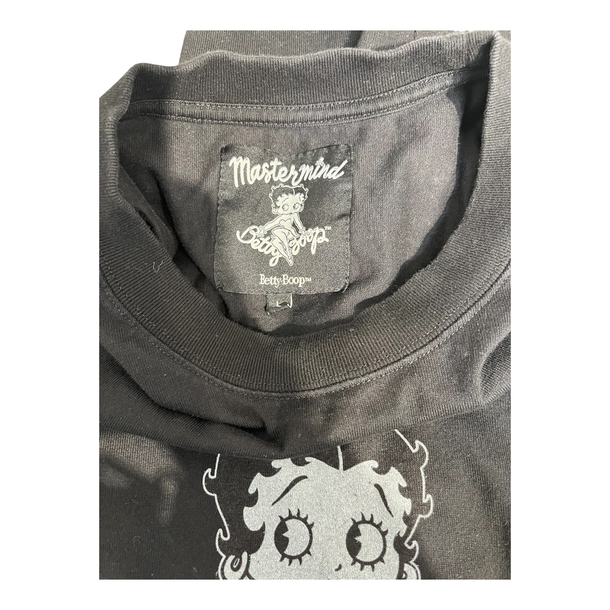 MASTERMIND WORLD/LS T-Shirt/L/Cotton/BLK/Graphic/BETTY BOOP LONGSLEEVE view 3