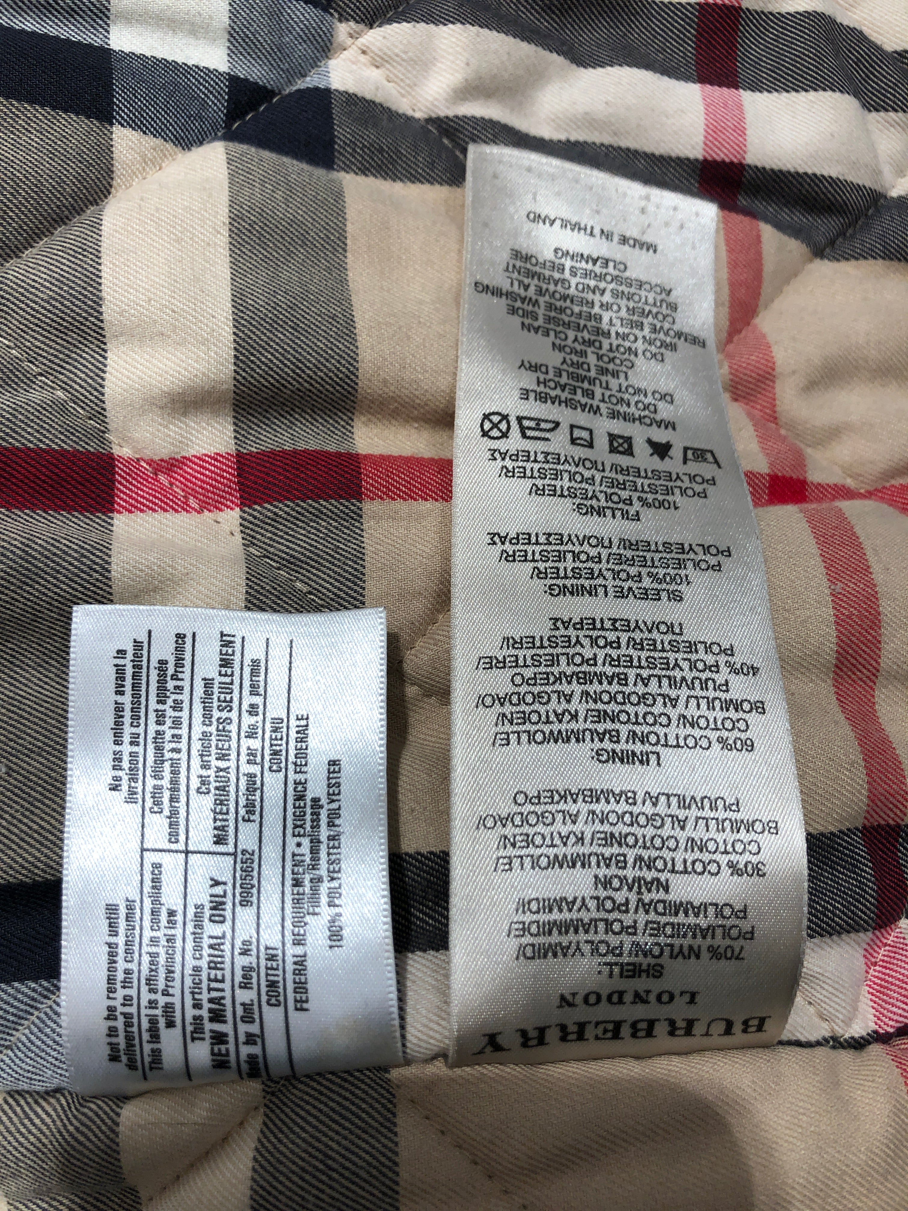 BURBERRY LONDON/Jacket/XL/Nylon/BLK/London SW1P 2AW Pelham view 5