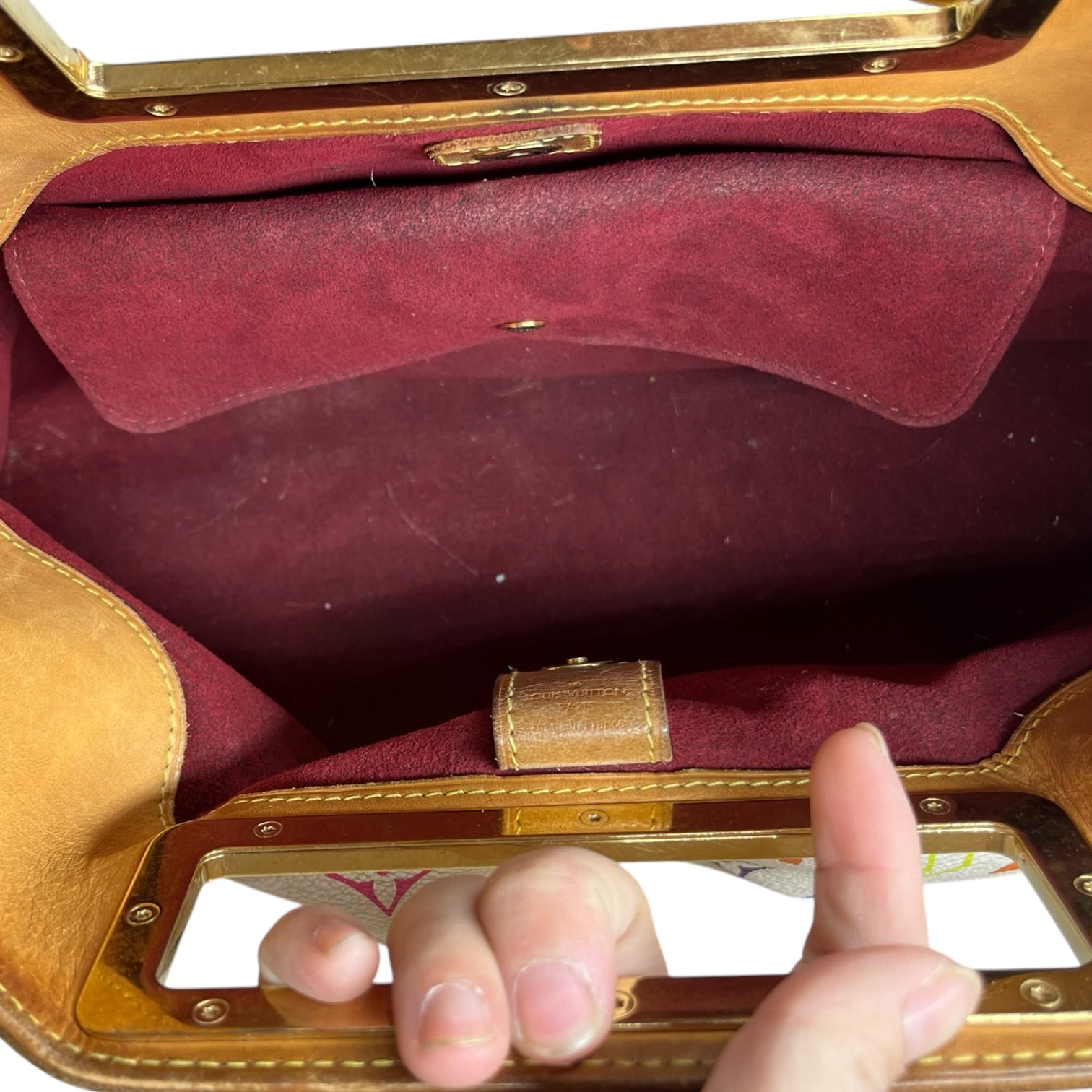 LOUIS VUITTON/Hand Bag/Monogram/Leather/WHT/MURAKAMI JUDY view 6