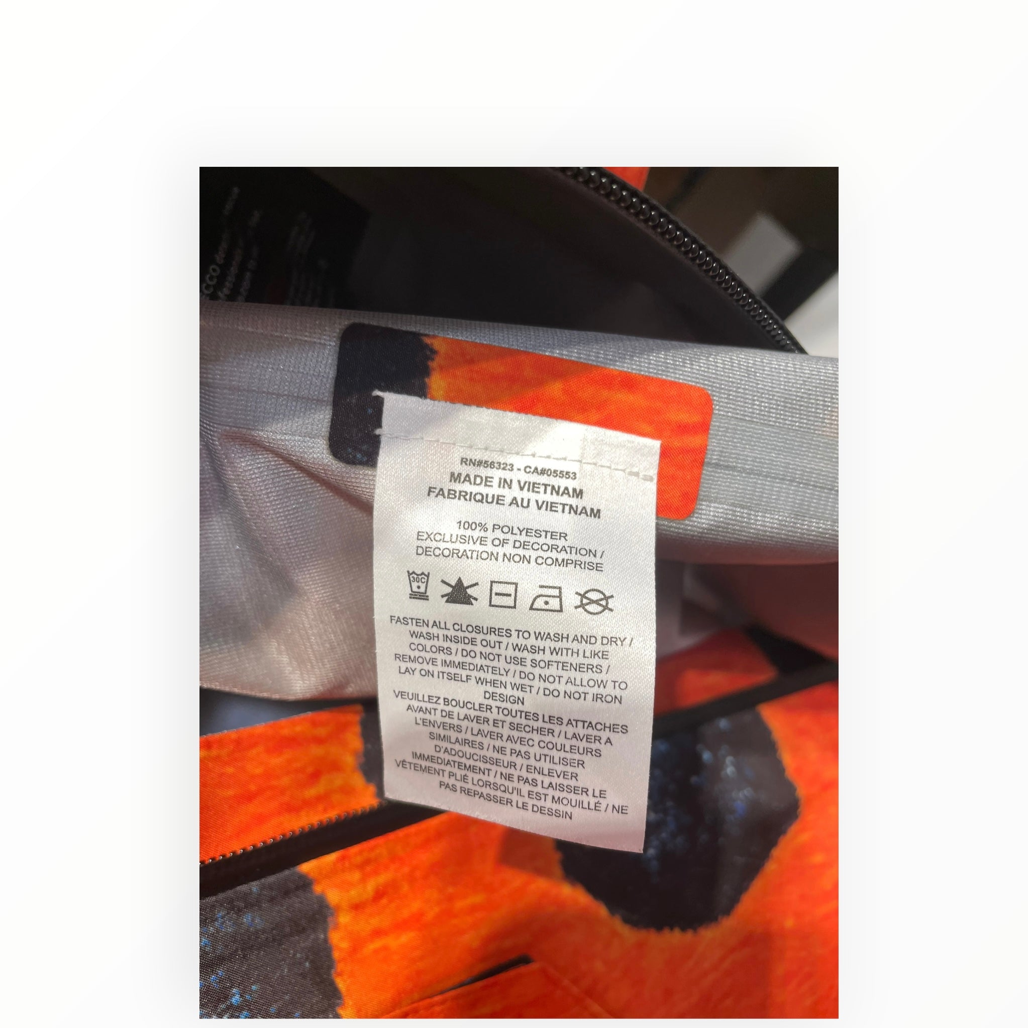 NOCTA/Windbreaker/M/Nylon/ORN/All Over Print/Black & Blue Patches view 4