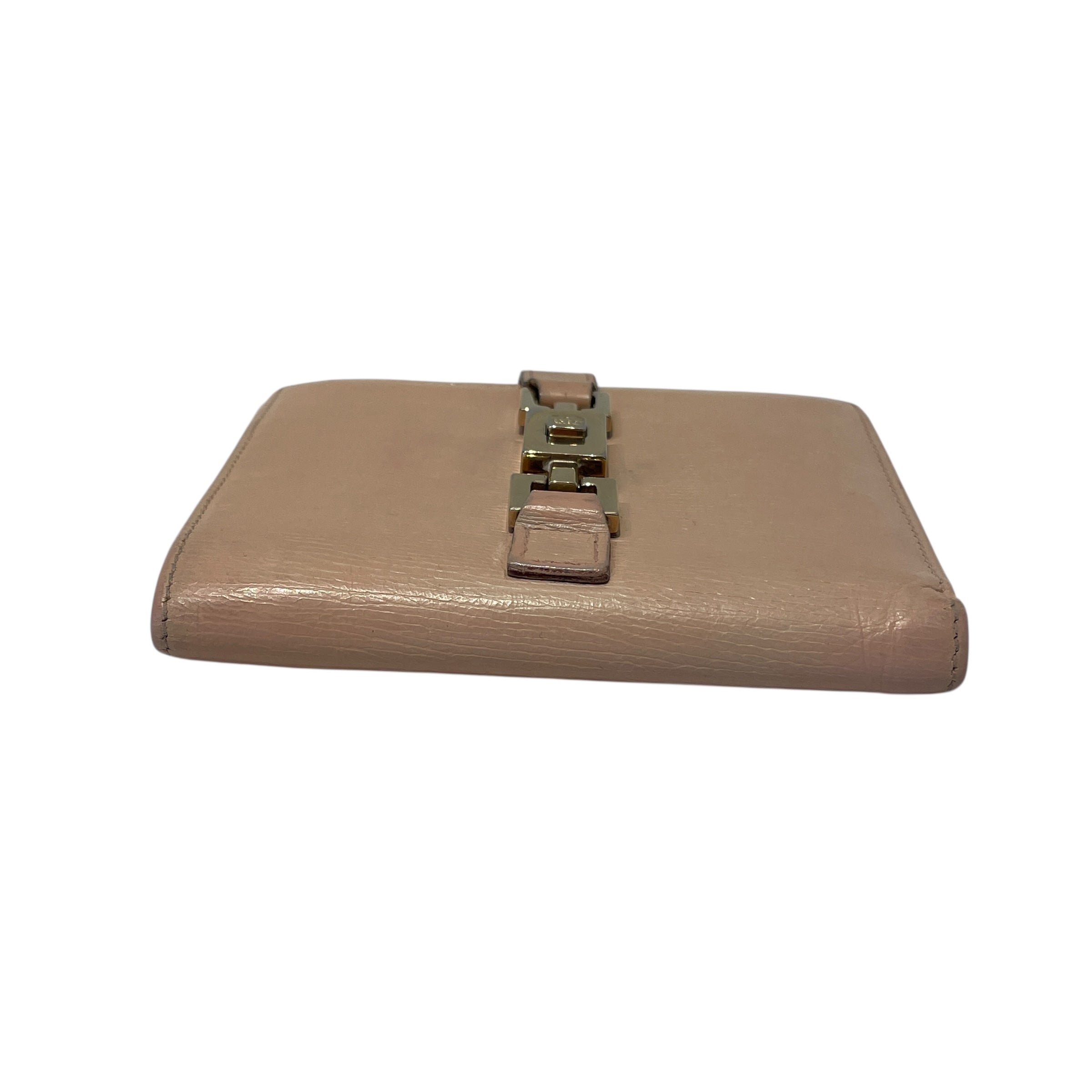 GUCCI/Bifold Wallet/Leather/BEG/PISTON LOCK view 3