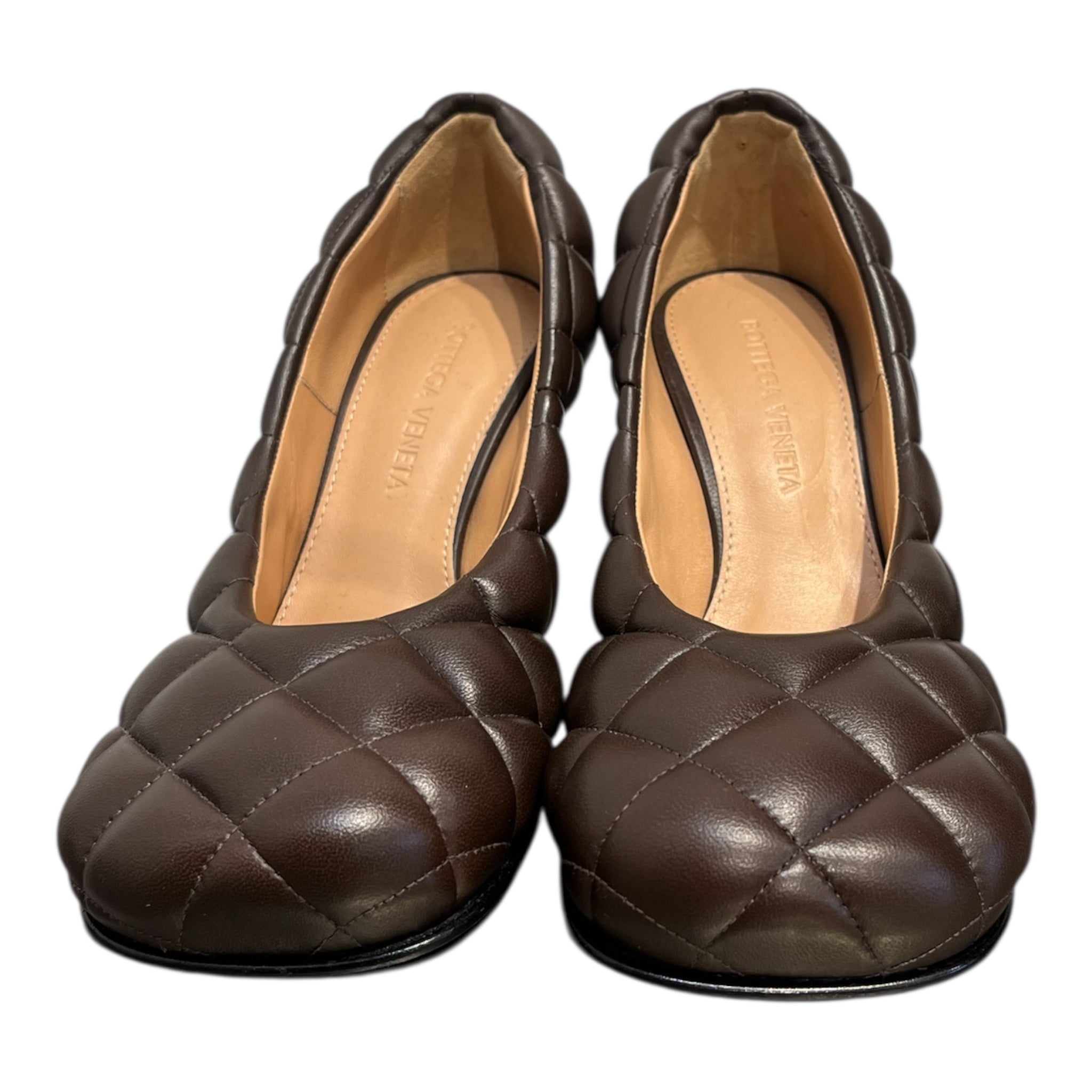 BOTTEGA VENETA/Heels/EU 34/Leather/BRW/QUILTED HEEL view 5