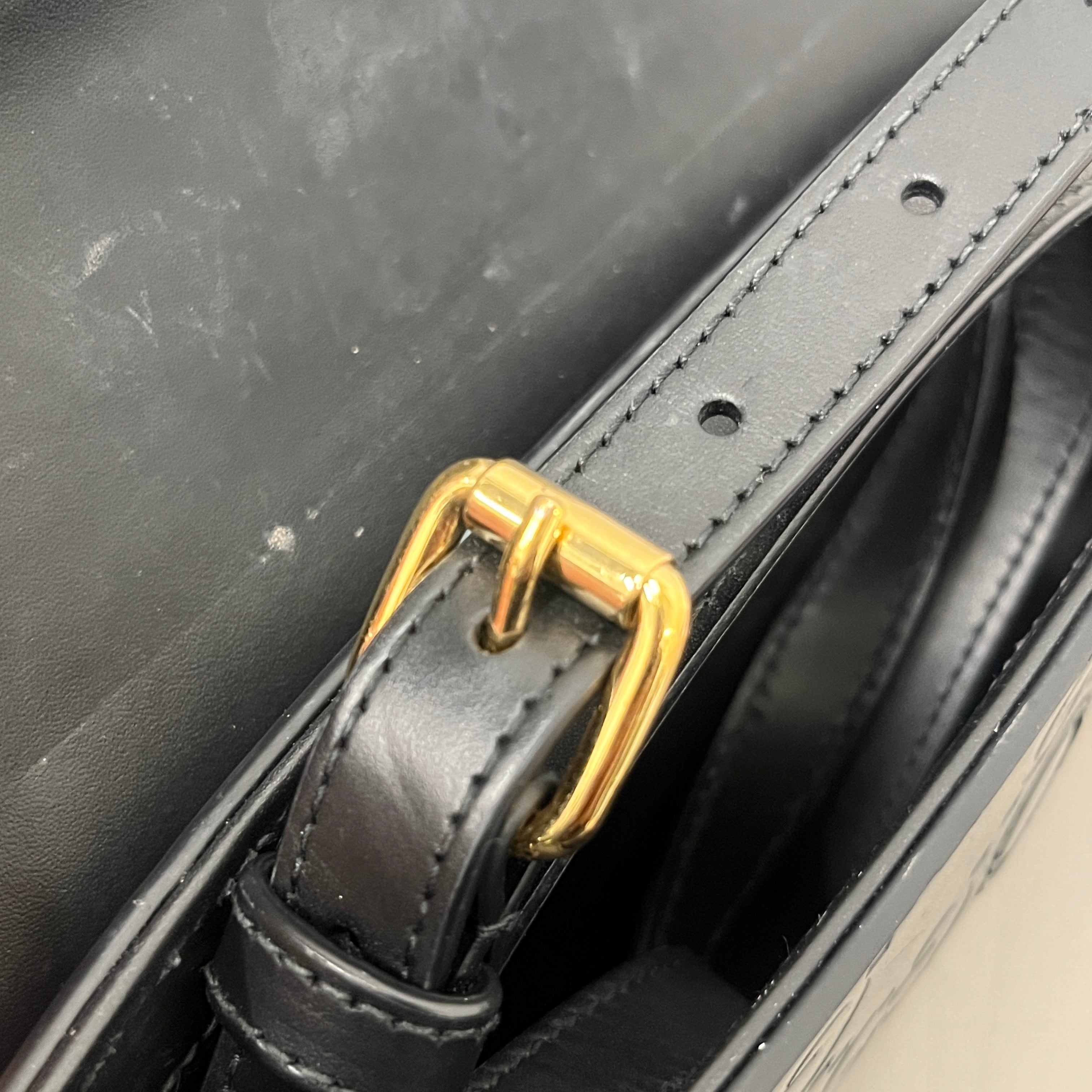 GUCCI/Cross Body Bag/Monogram/Leather/BLK/Supreme Monogram Bag view 5