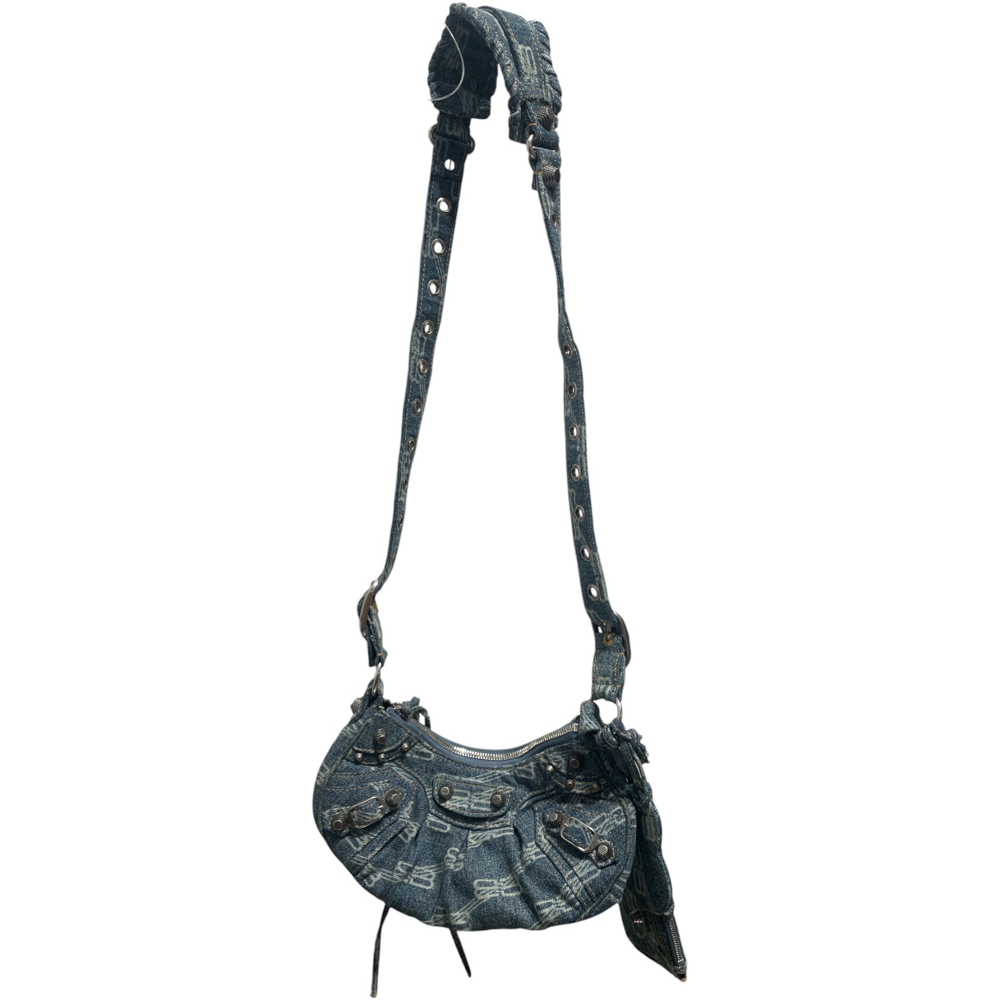 BALENCIAGA/Cross Body Bag/All Over Print/Denim/IDG/DENIM CAGOLE view 1