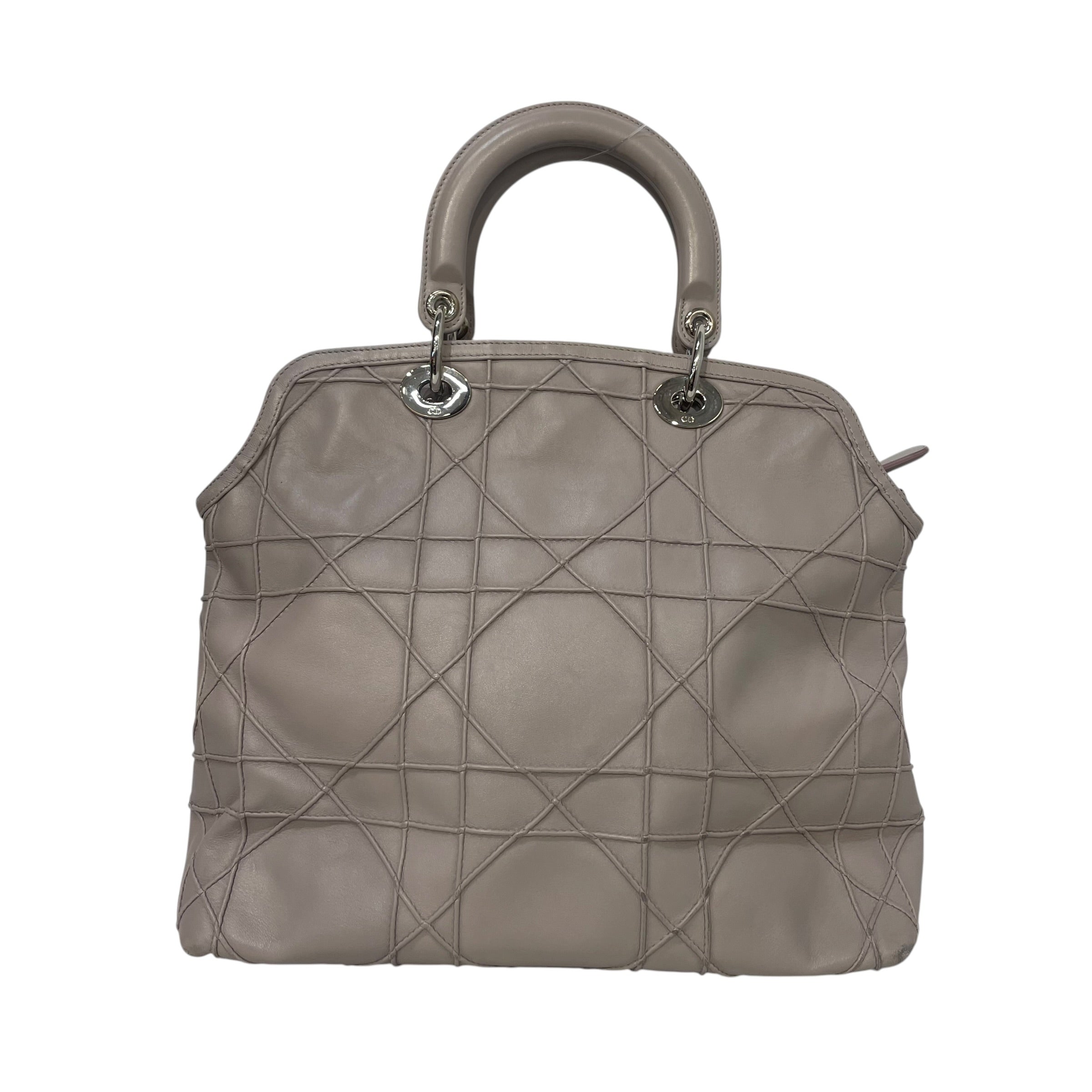 Christian Dior/Hand Bag/Leather/GRY/granville tote view 2