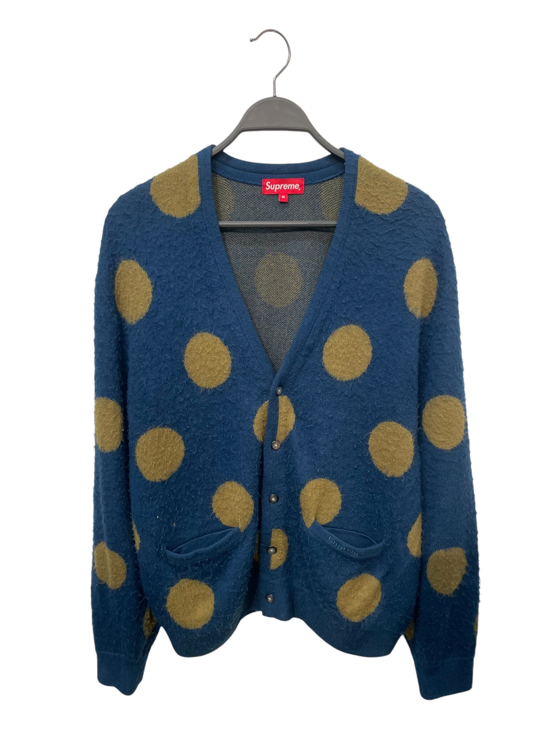 Supreme/Cardigan/M/Polka dot/Acrylic/BLU/polka cardi view 1
