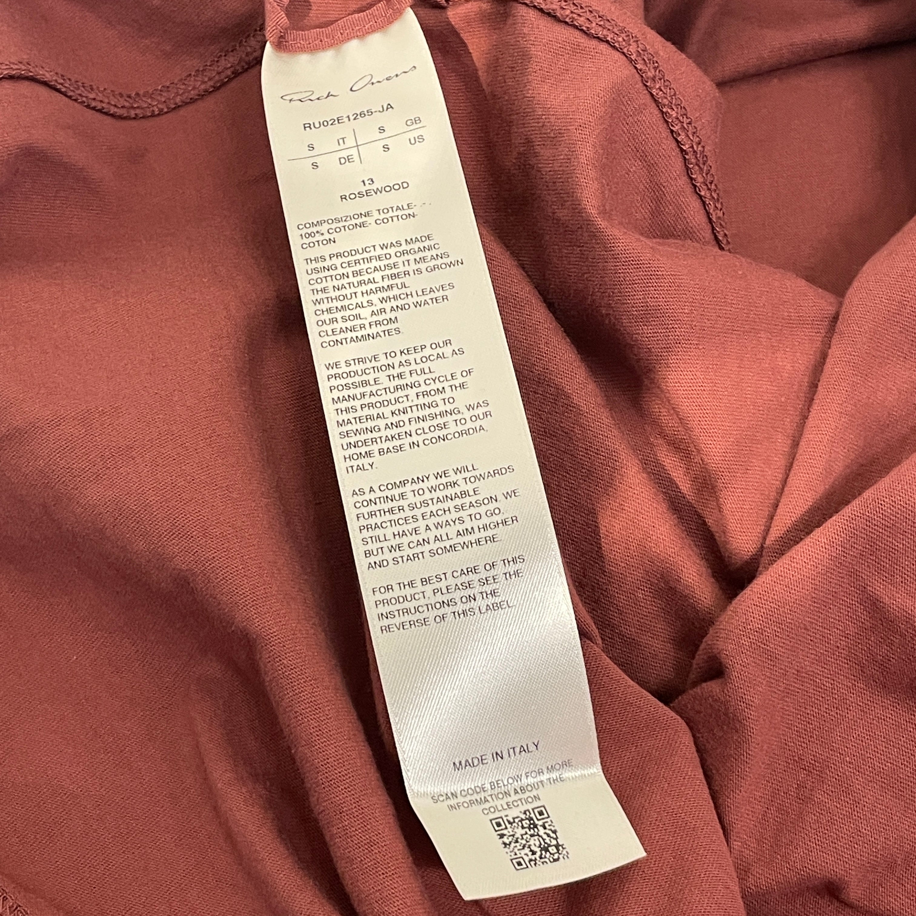 Rick Owens/T-Shirt/S/Cotton/BRD/Hollywood Level Tee view 3