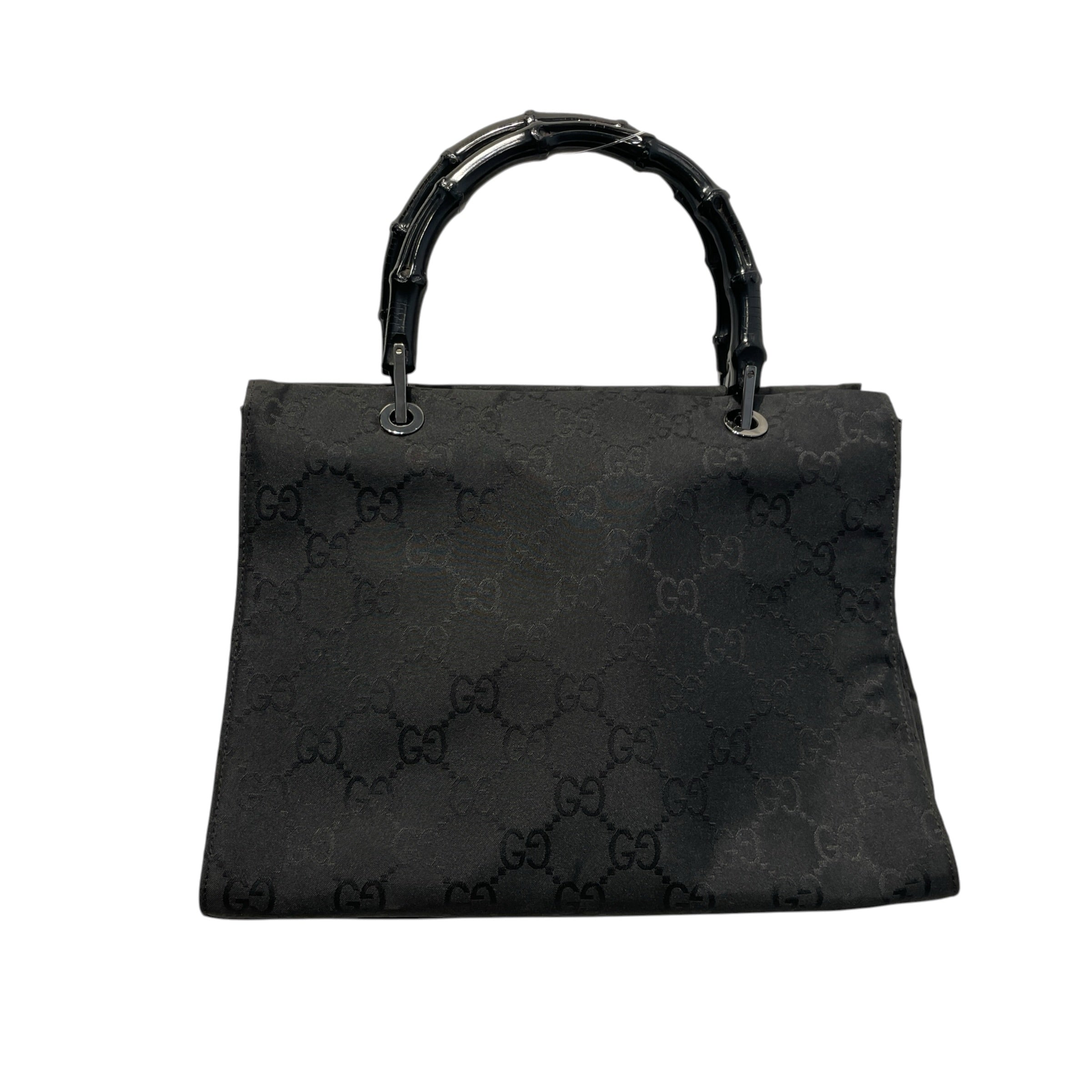 GUCCI/Bag/Monogram/Nylon/BLK/Monogram banbo Handle tote view 1