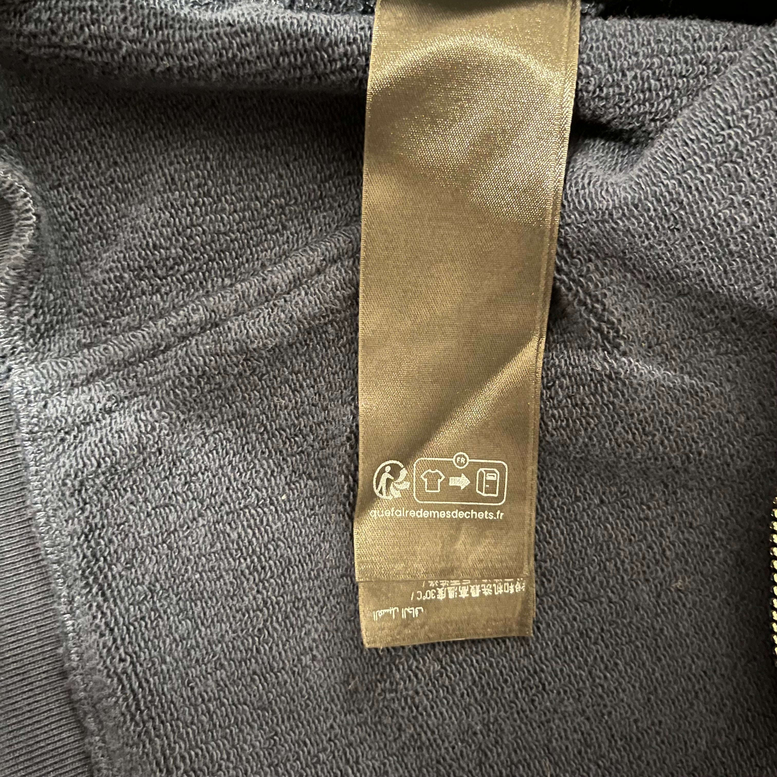 BALENCIAGA/Zip Up Hoodie/S/Cotton/NVY/world food programme view 10