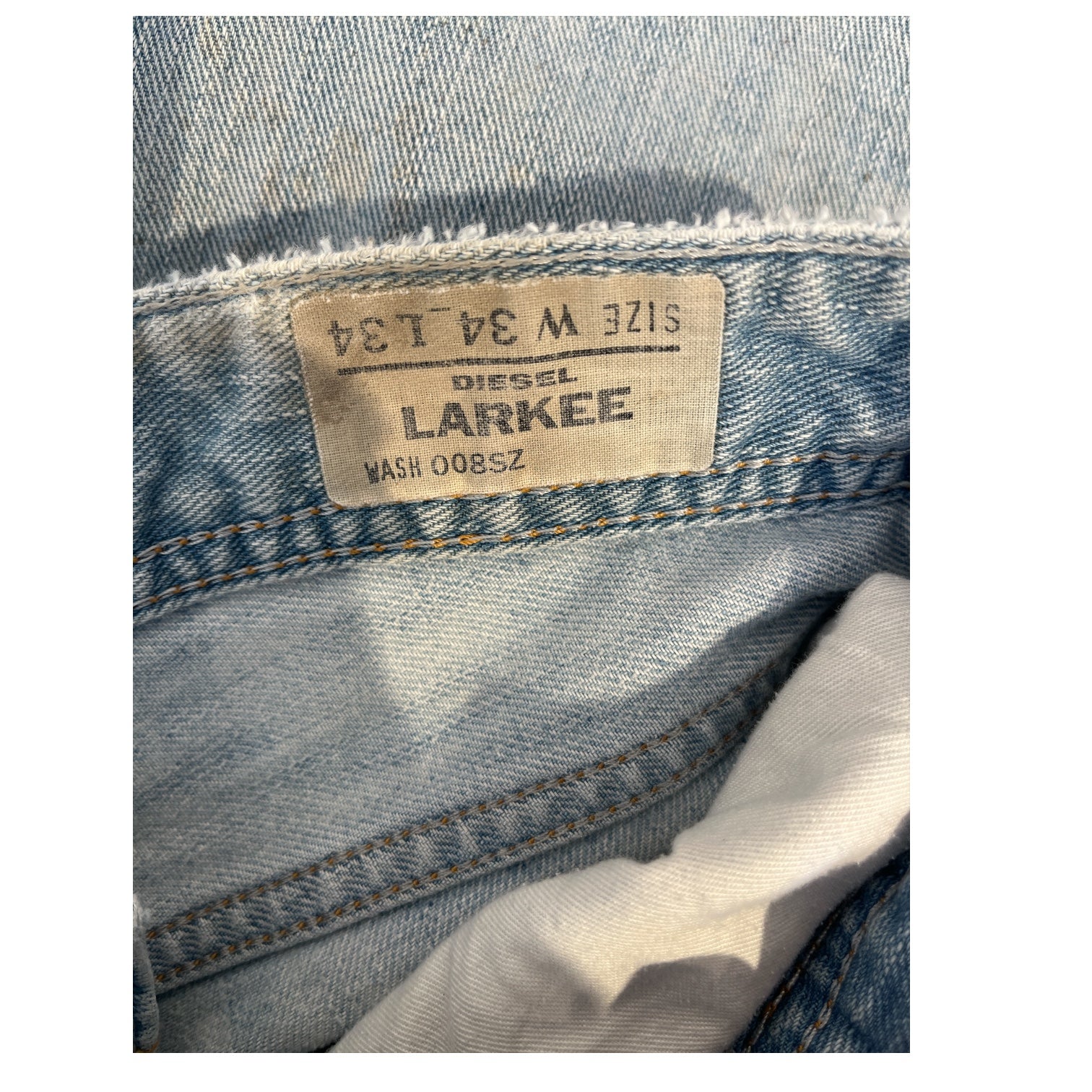 DIESEL/Straight Pants/34/Denim/BLU/LIGHTWASH view 3