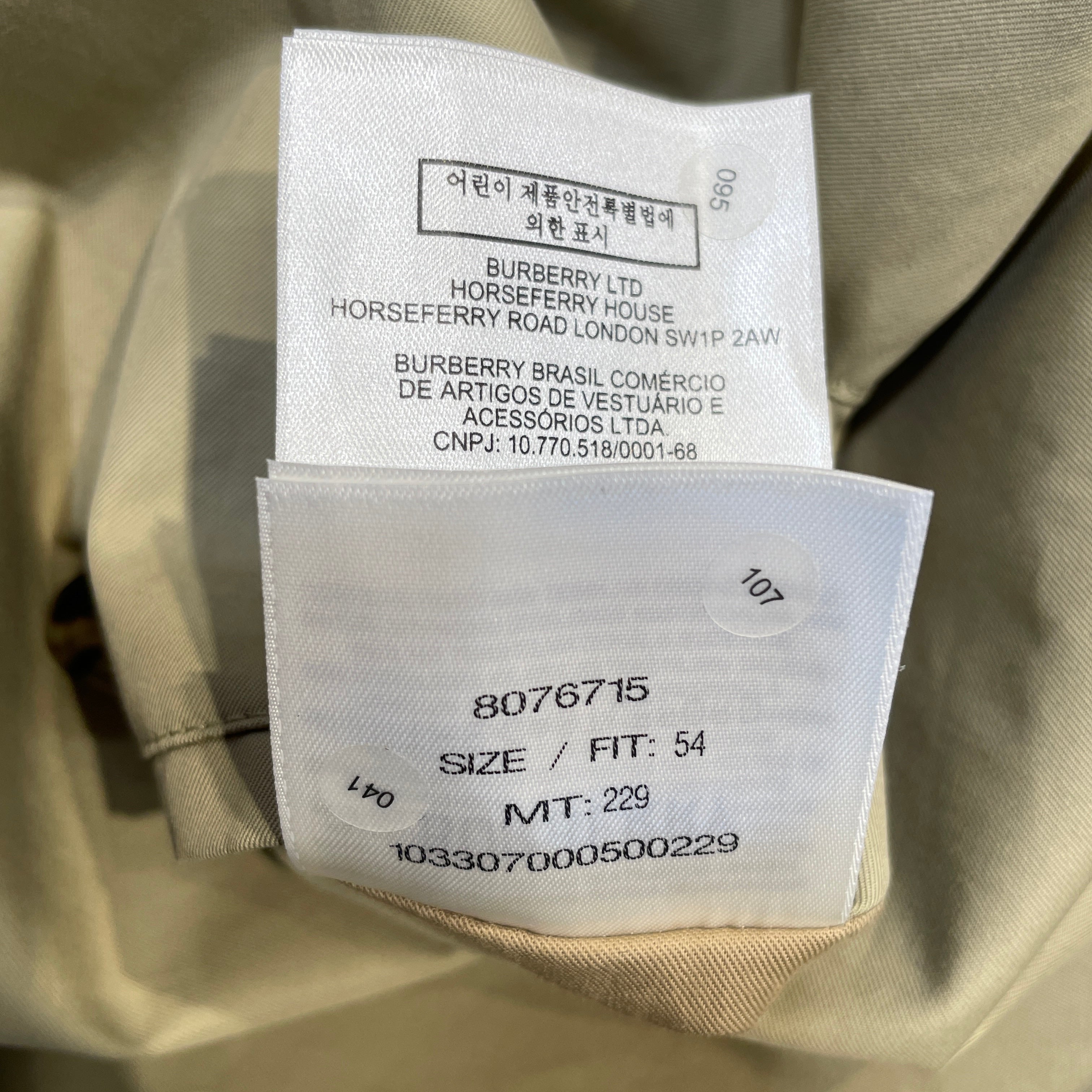 BURBERRY/Trench Coat/54/Cotton/BEG/Castleford Trench view 9
