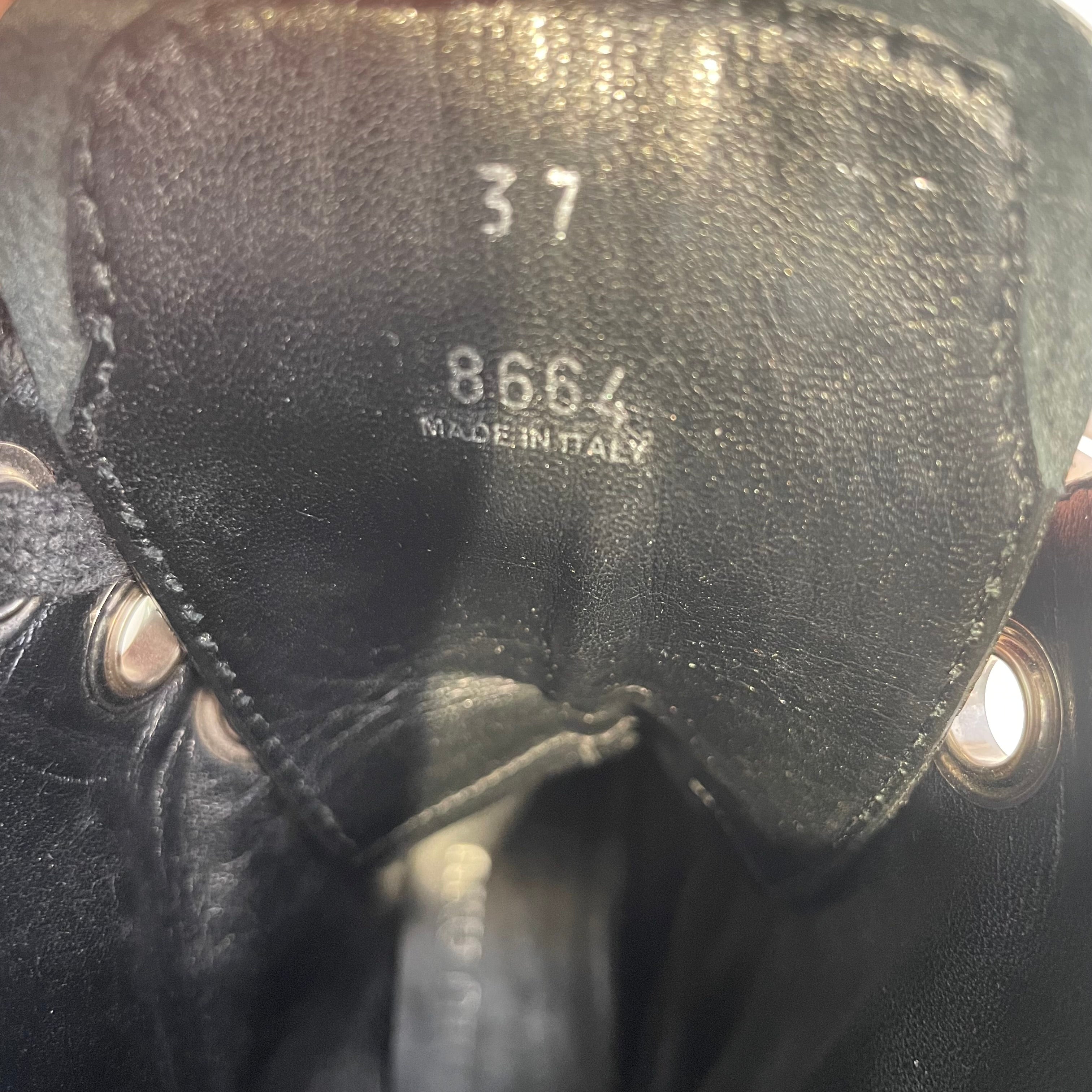 MIU MIU/Biker Boots/EU 37/Leather/BLK/FURRY 3 view 4