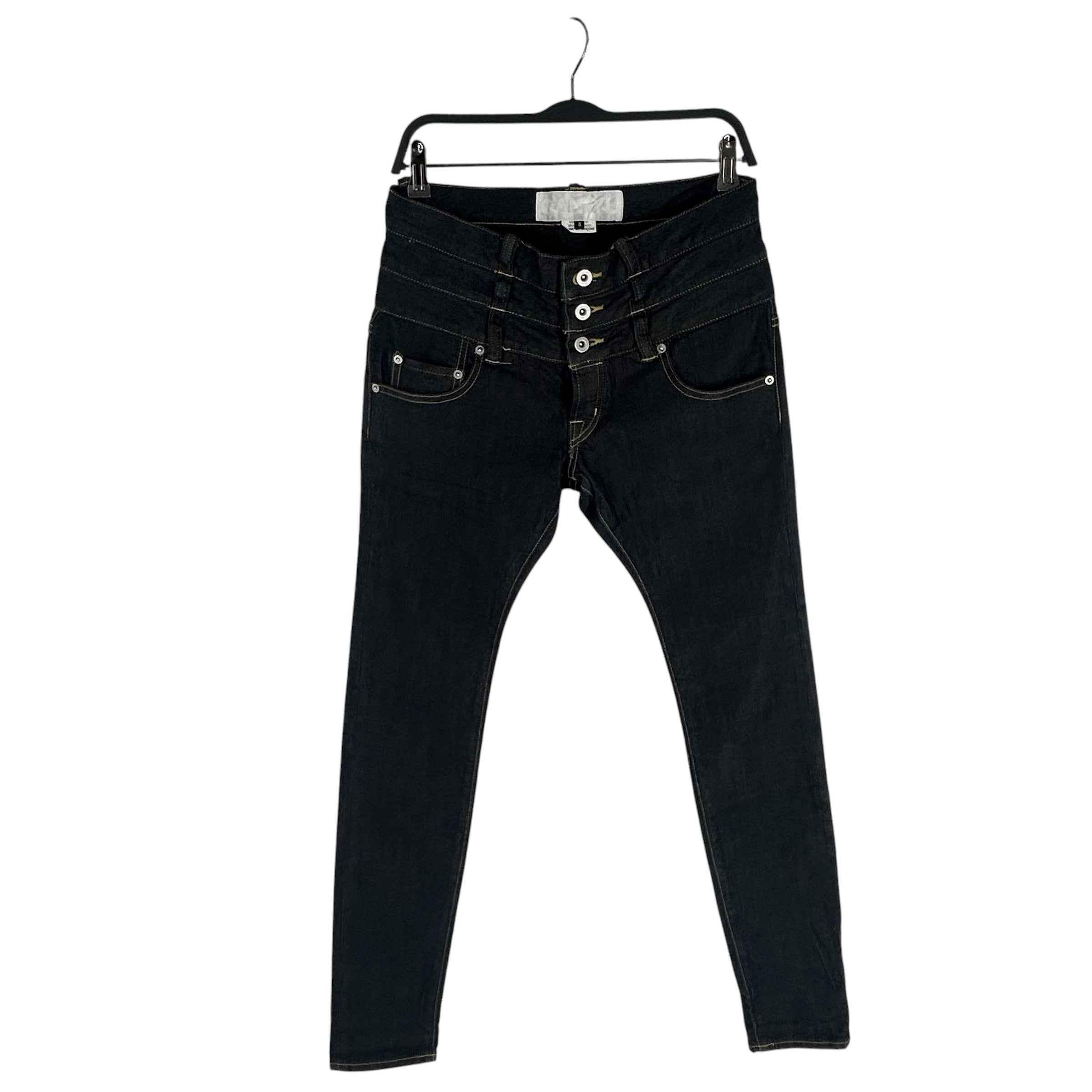 GANRYU/Straight Pants/S/Cotton/IDG/TRIPLE WASITBAND view 1