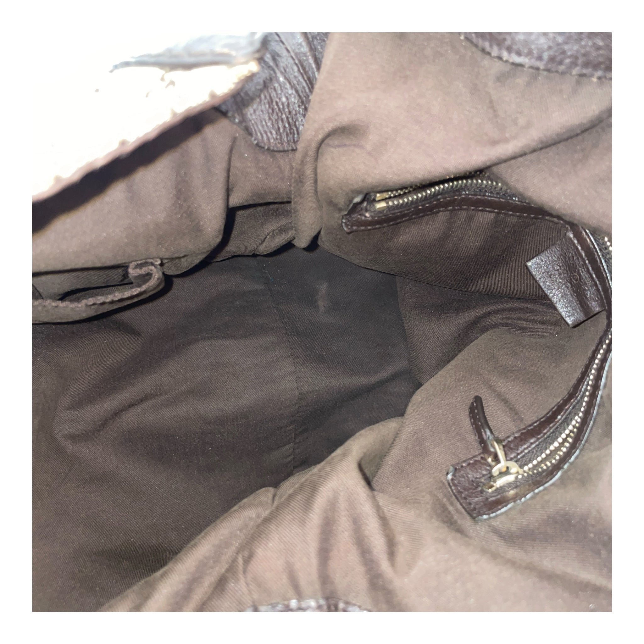 GUCCI/Tote Bag/Cotton/BRW/hobo slouch view 8