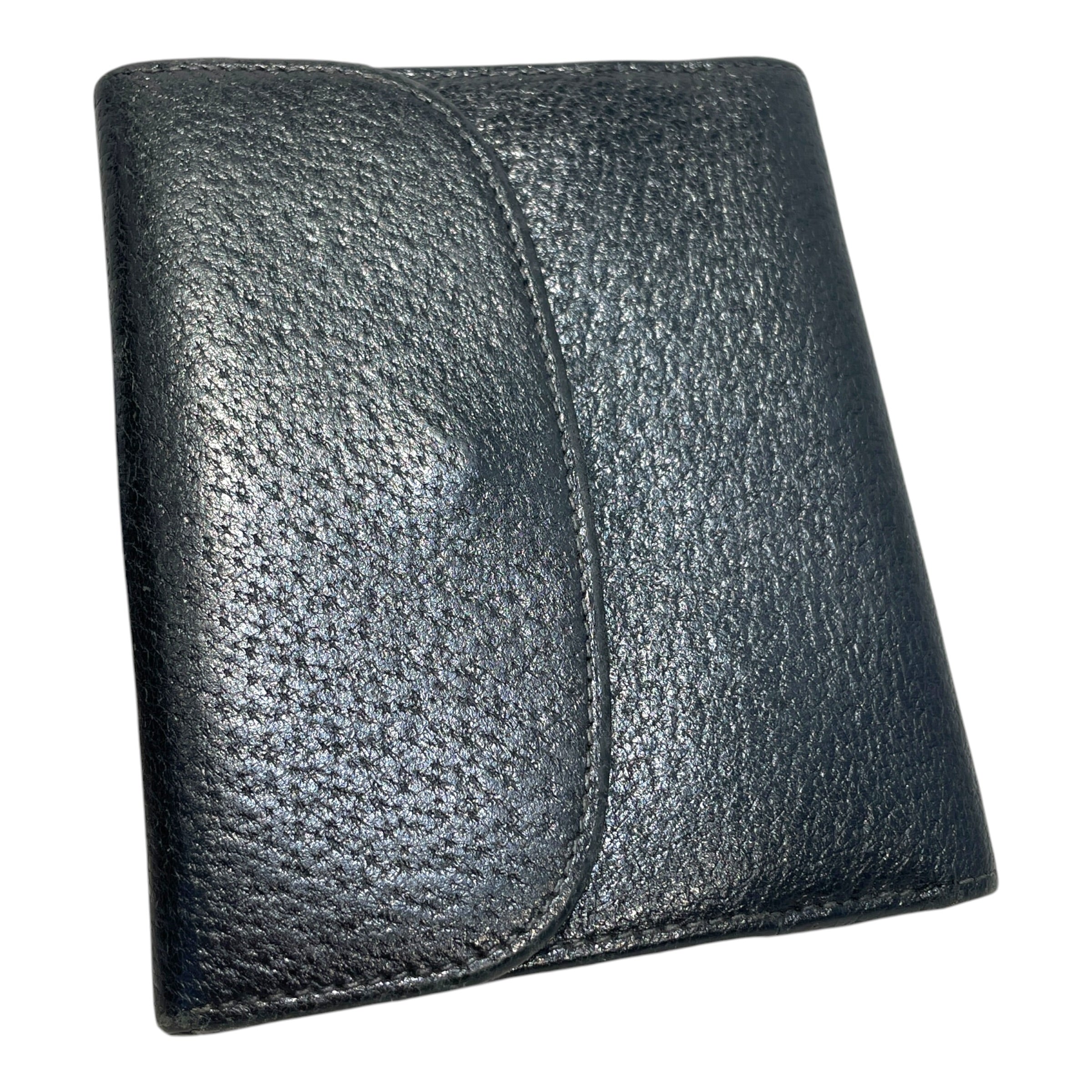 GUCCI/Bifold Wallet/Leather/BLK/L's/Gold-Tone Buckle Clasp Bifold view 2