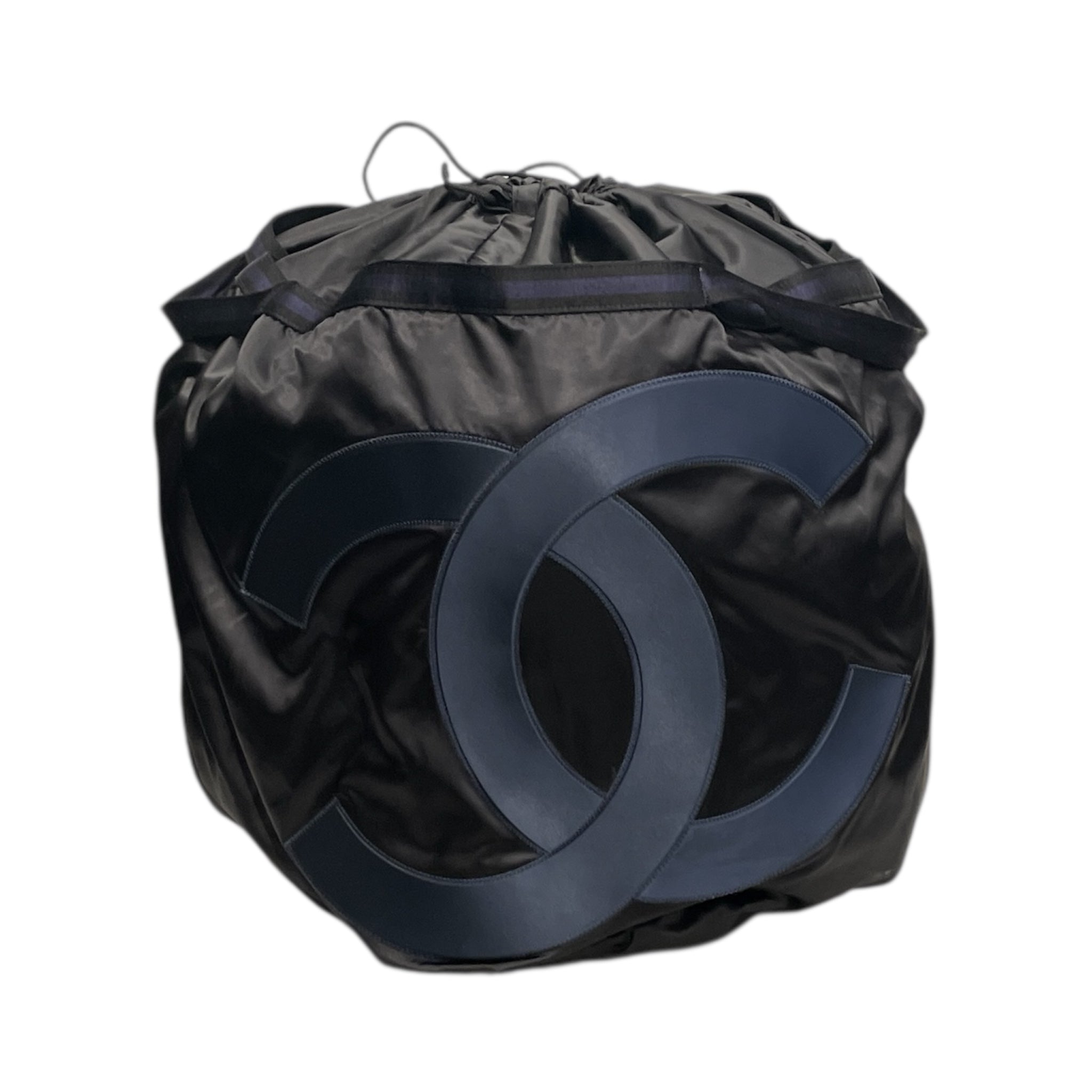 CHANEL/Bag/Nylon/BLK/NYLON SPORTS LINE GYM BAG view 1