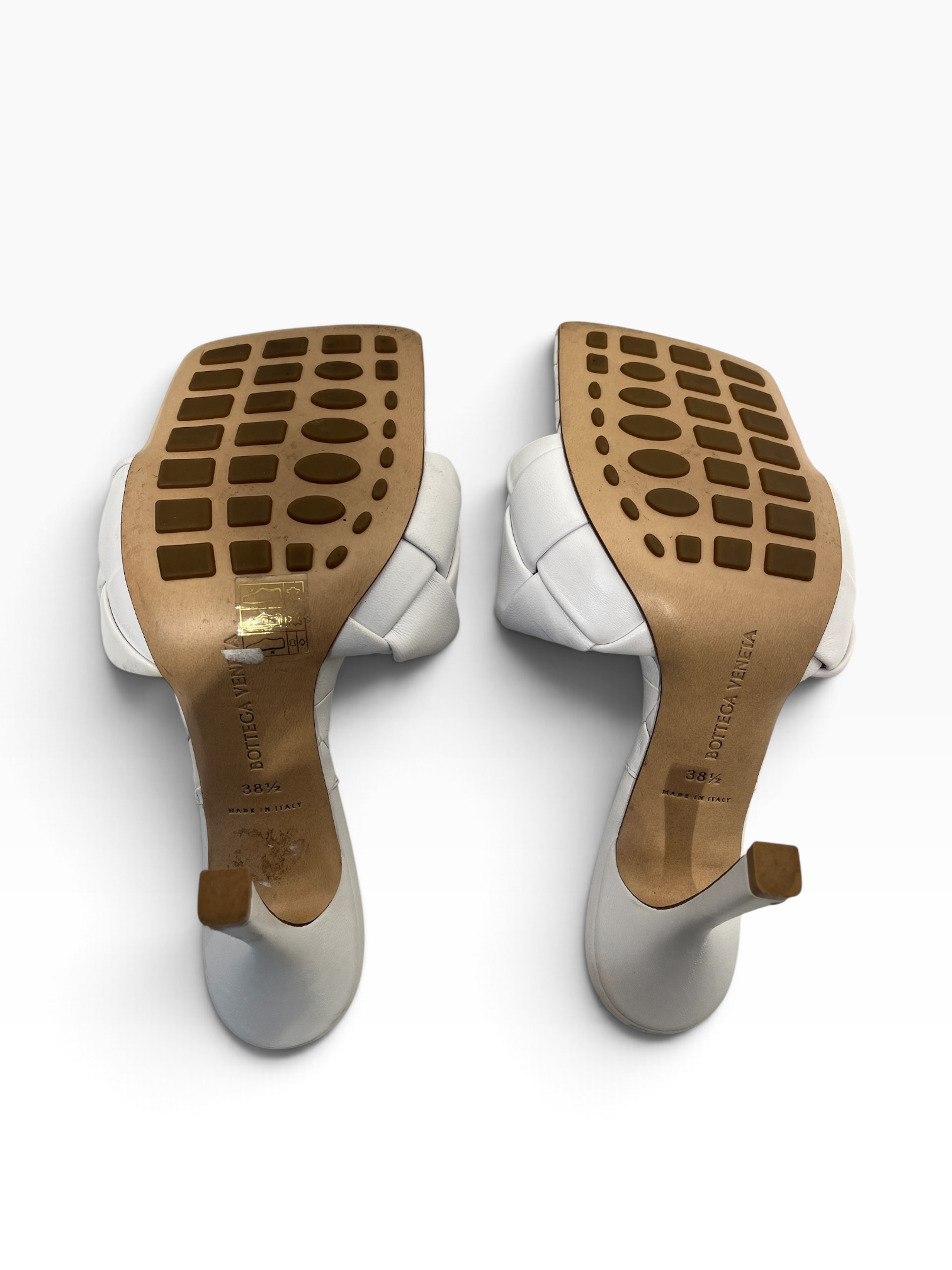 BOTTEGA VENETA/Heels/EU 38.5/Leather/WHT/Lido Leather heels view 4