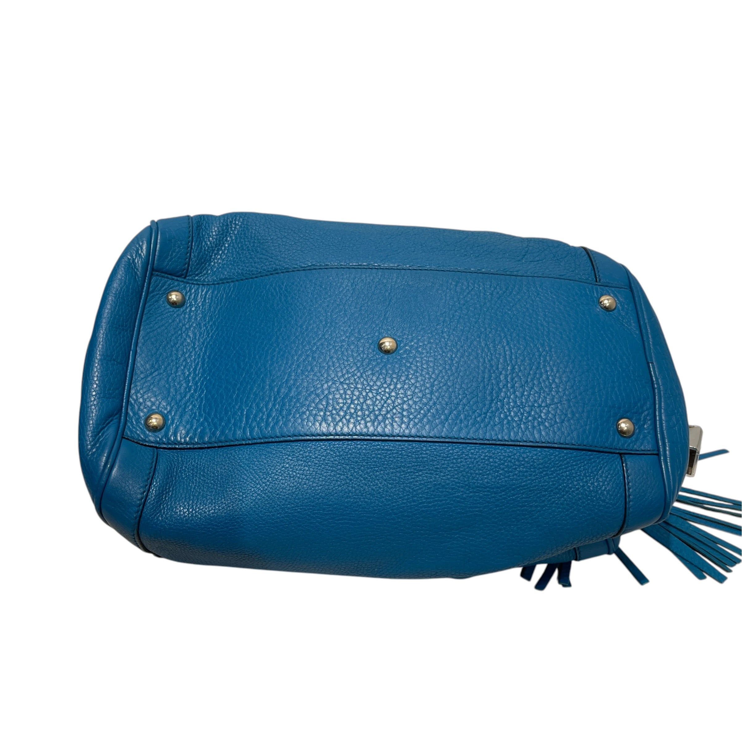 GUCCI/Hand Bag/Leather/BLU/Calfskin Medium Soho Boston view 5
