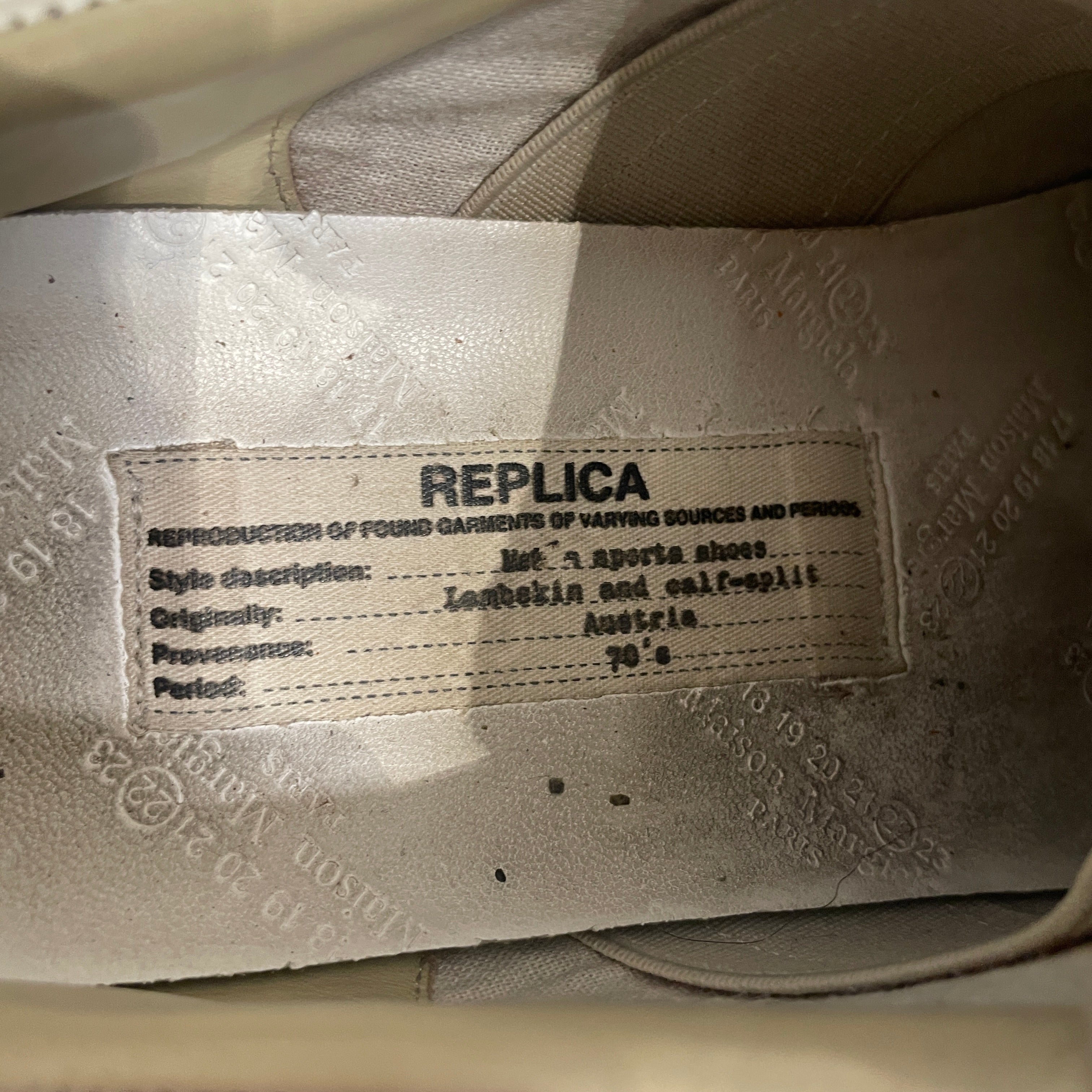 Maison Margiela/Low-Sneakers/EU 38/Leather/WHT/CLASSIC GAT view 6