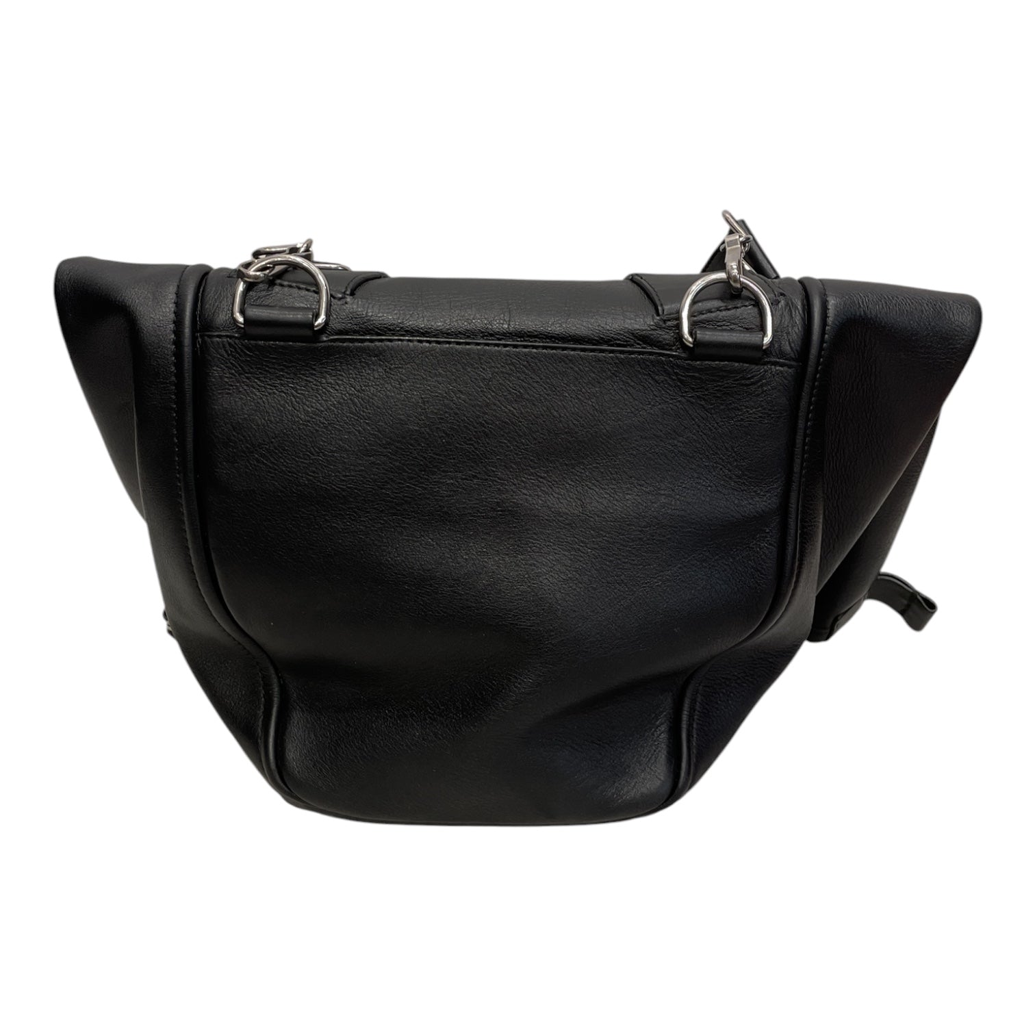 BALENCIAGA/Cross Body Bag/Leather/BLK/CONVERTIBLE BAG view 4