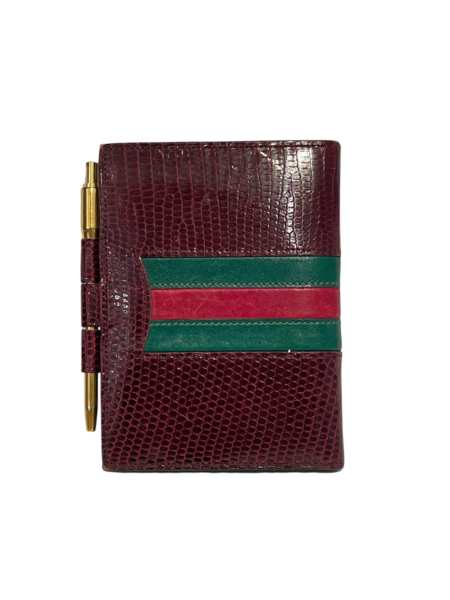 GUCCI/Planner Cover/Leather/BRW/L's/Gold Pen Lock view 2