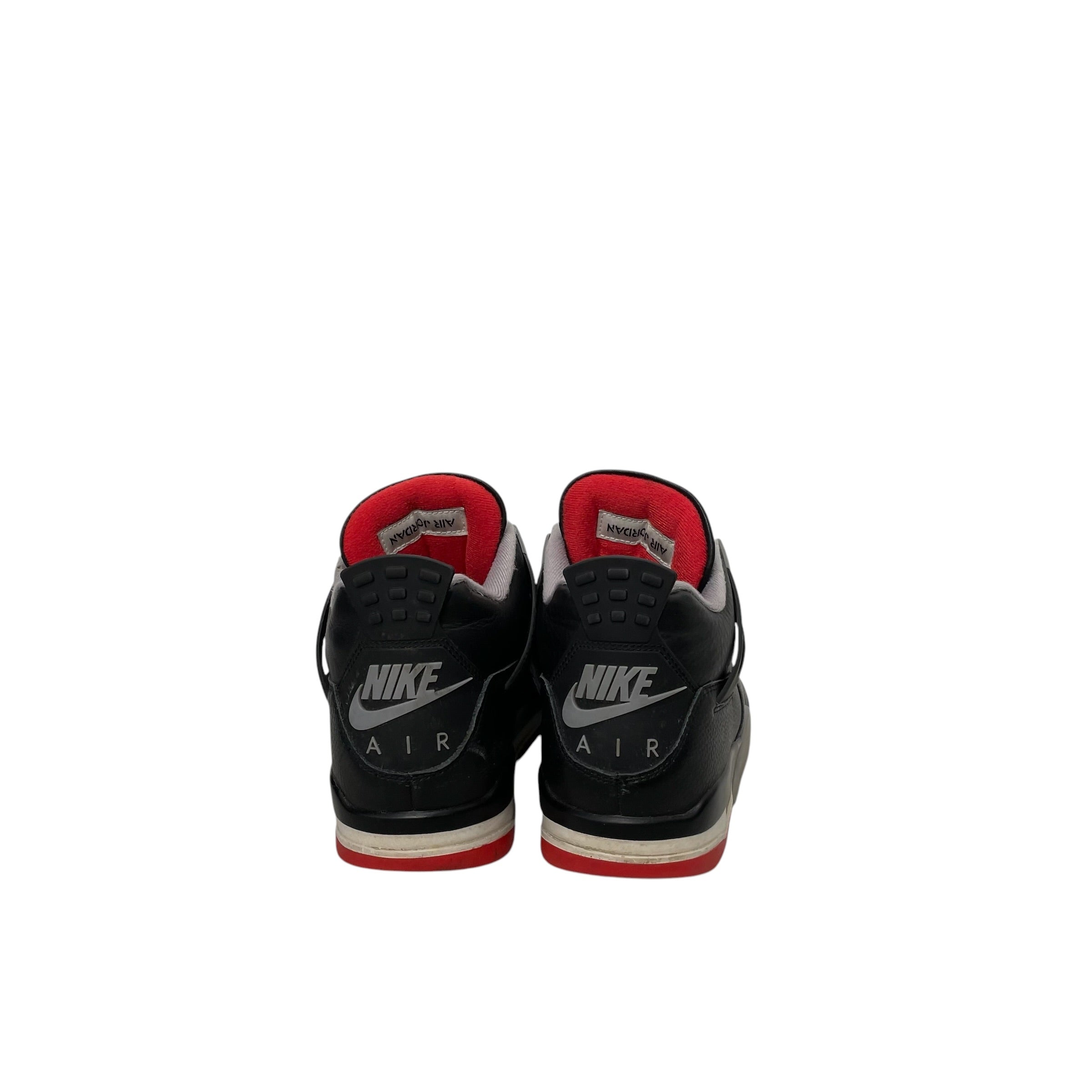 NIKE/Hi-Sneakers/US 10.5/Leather/BLK/AIR JORDAN 4 RETRO BRED view 4