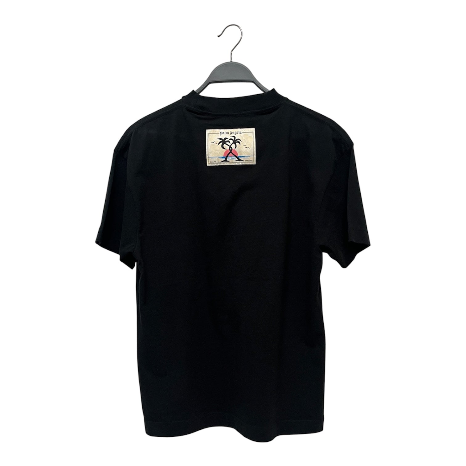 Palm Angels/T-Shirt/XXS/Cotton/BLK/Graphic/beach scene view 2