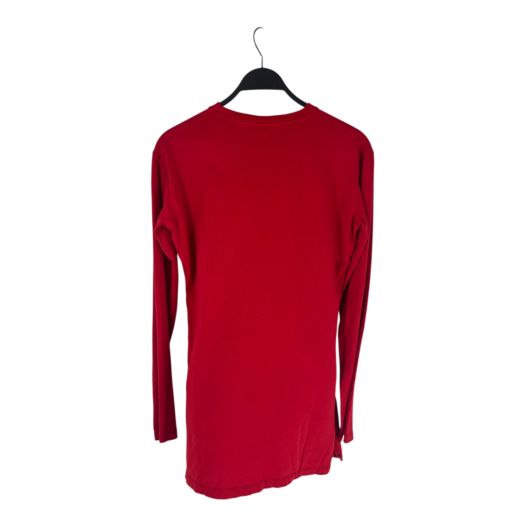 MIU MIU/LS T-Shirt/S/Cotton/RED/MICRO LOGO BLK PATCH view 2