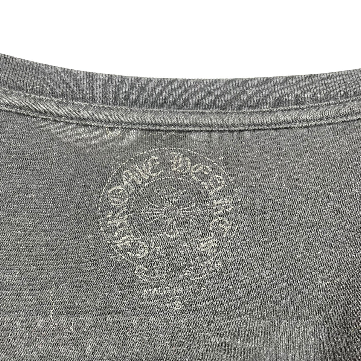 CHROME HEARTS/LS T-Shirt/S/Cotton/BLK/USA Flag view 3