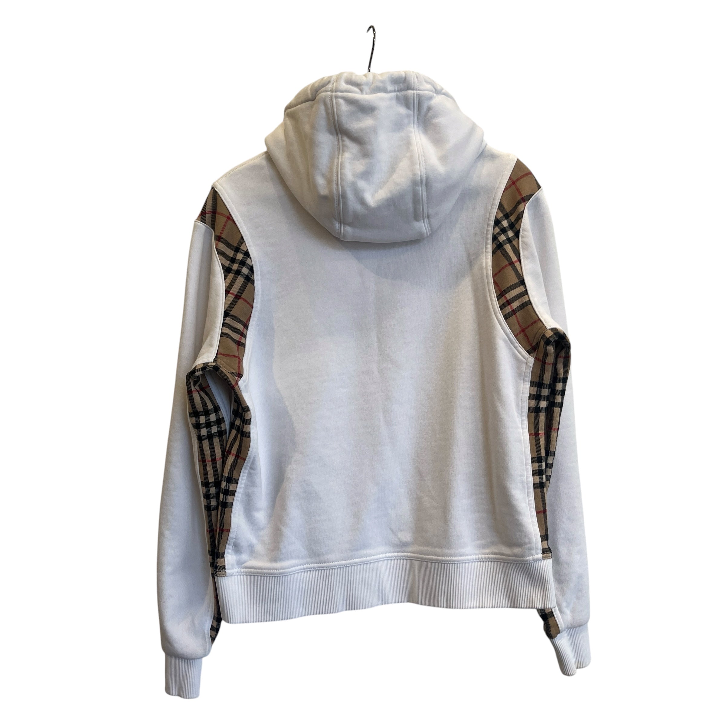 BURBERRY/Hoodie/XS/Plaid/Cotton/WHT/VINTAGE CHECK PANEL view 2