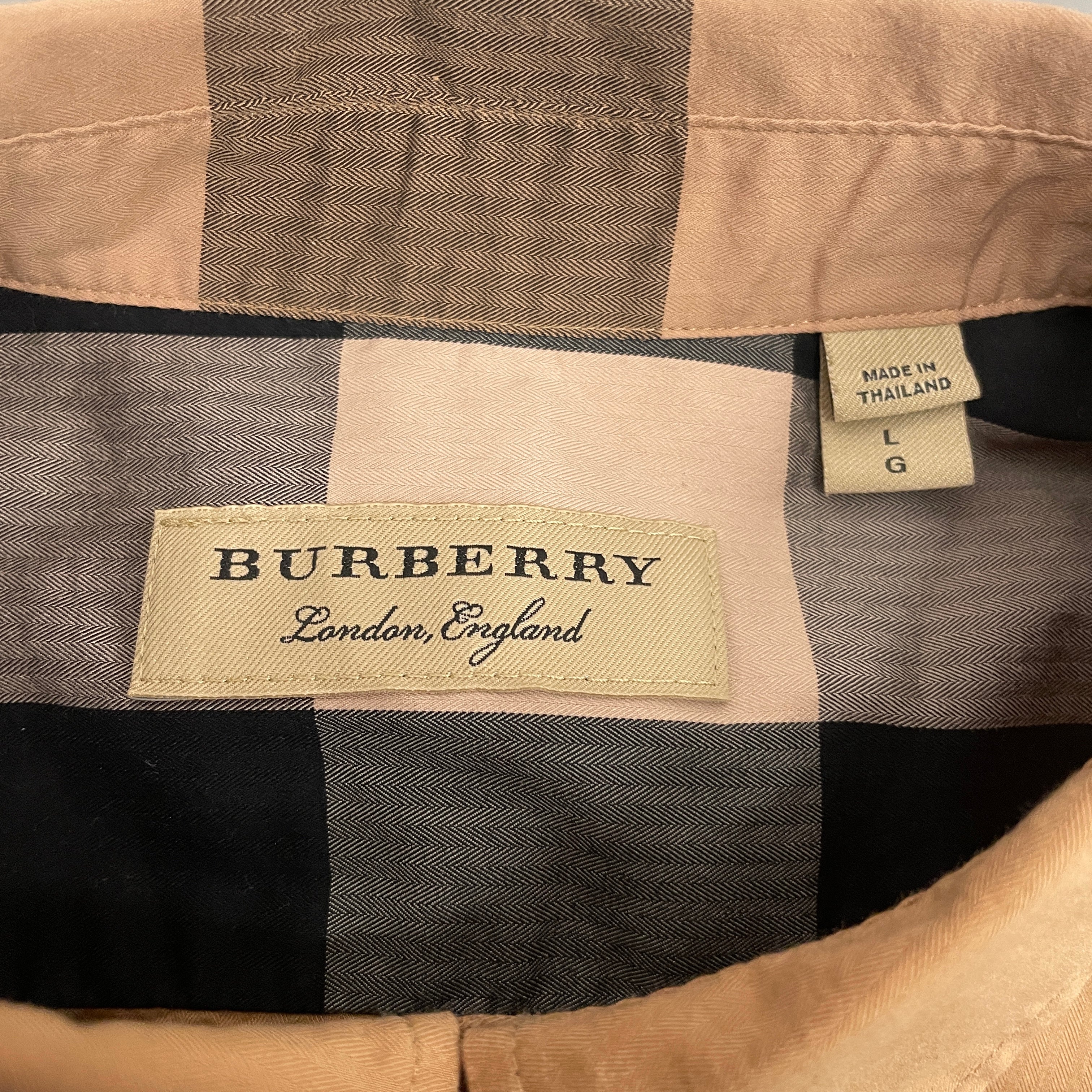 BURBERRY/LS Shirt/L/Cotton/CML/Plaid/CLASSIC COLORS view 3