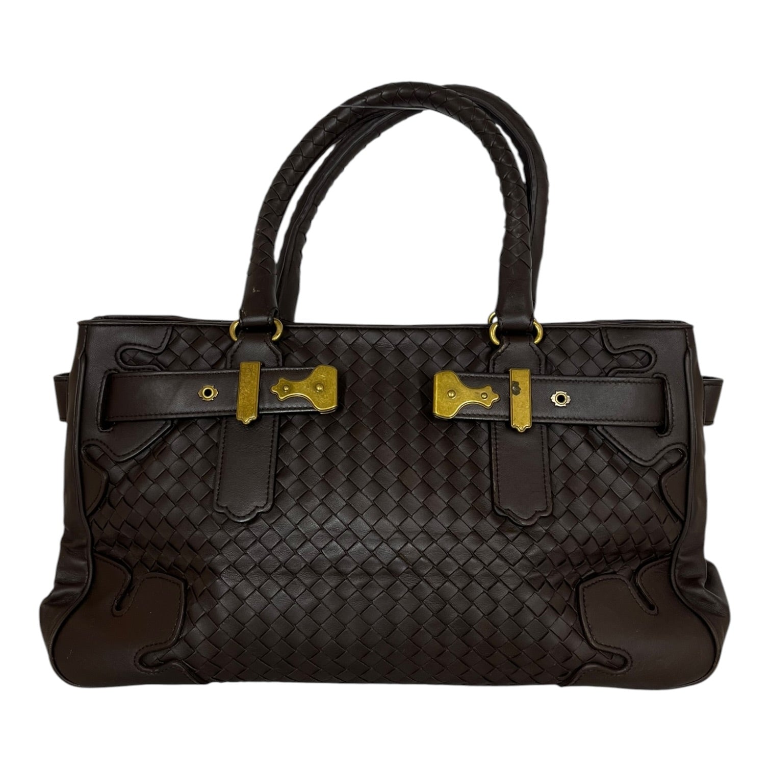 BOTTEGA VENETA/Hand Bag/Leather/BRW/Intrecciato view 1