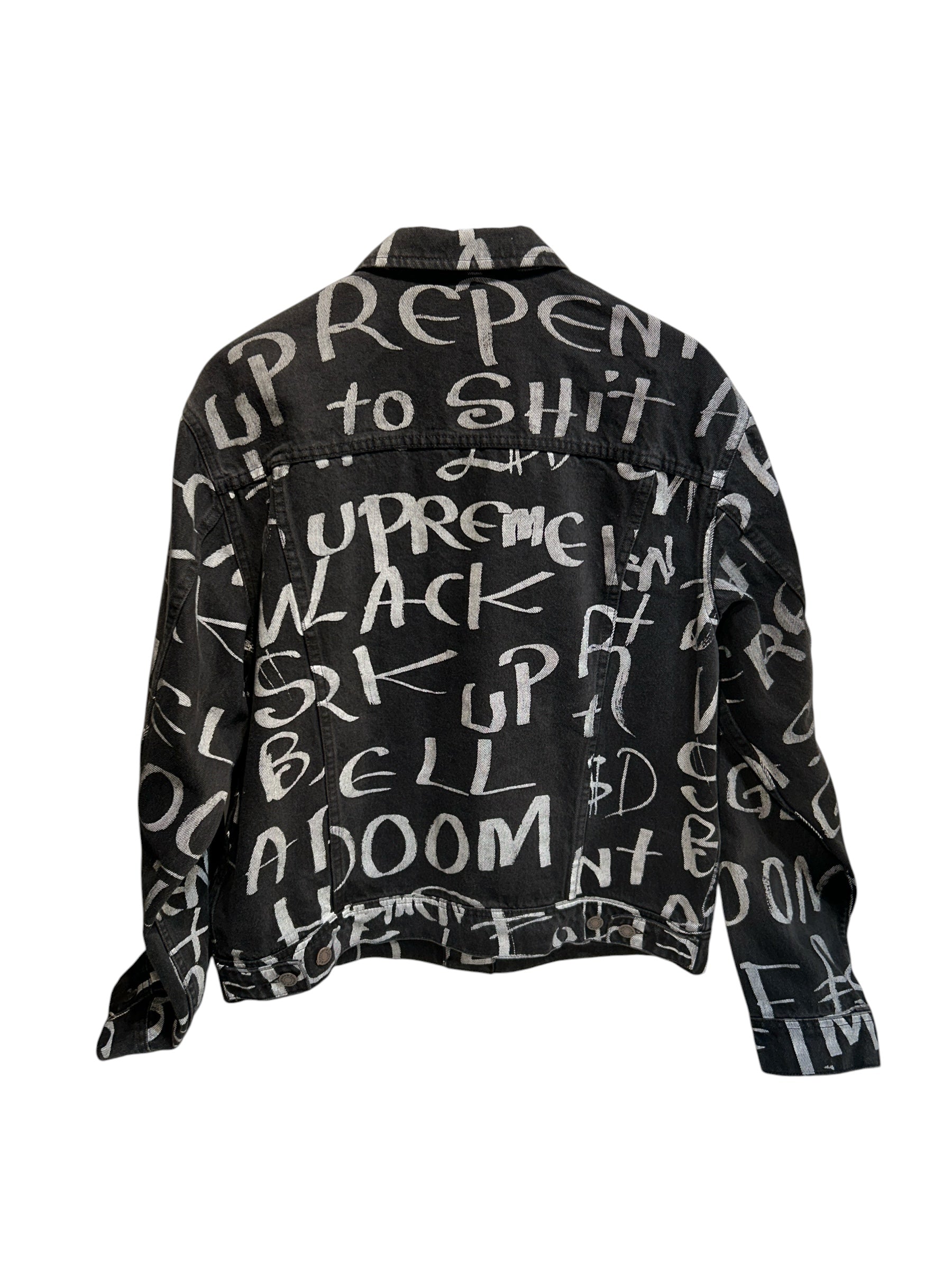 Supreme/Jacket/M/Denim/BLK/All Over Print/BLACK ARK DENIM  TRUCKER view 2