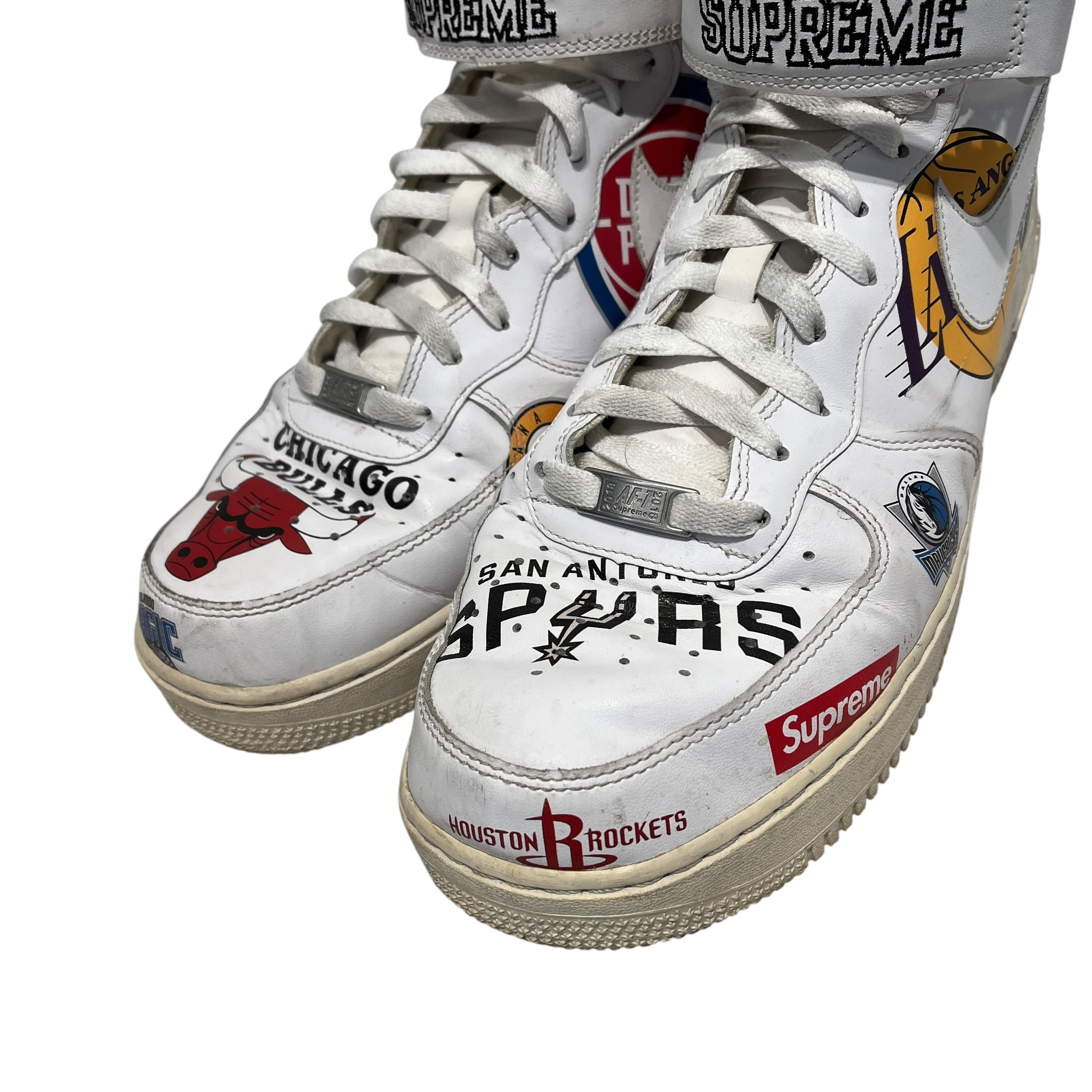 NIKE/Supreme/NBA/Hi-Sneakers/US 11.5/Leather/WHT/air force 1 nba teams view 10