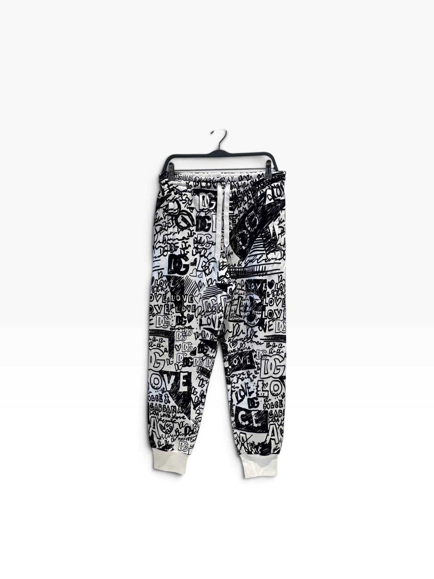 DOLCE&GABBANA/Pants/44/Cotton/WHT/All Over Print/GRAFFITI view 1
