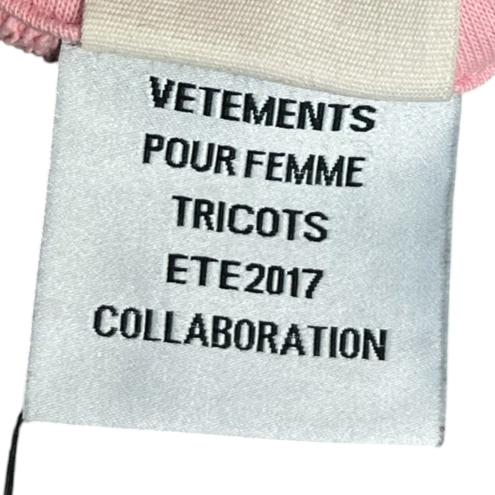 VETEMENTS/Hoodie/S/Cotton/PNK/champion cropped hoodie view 5
