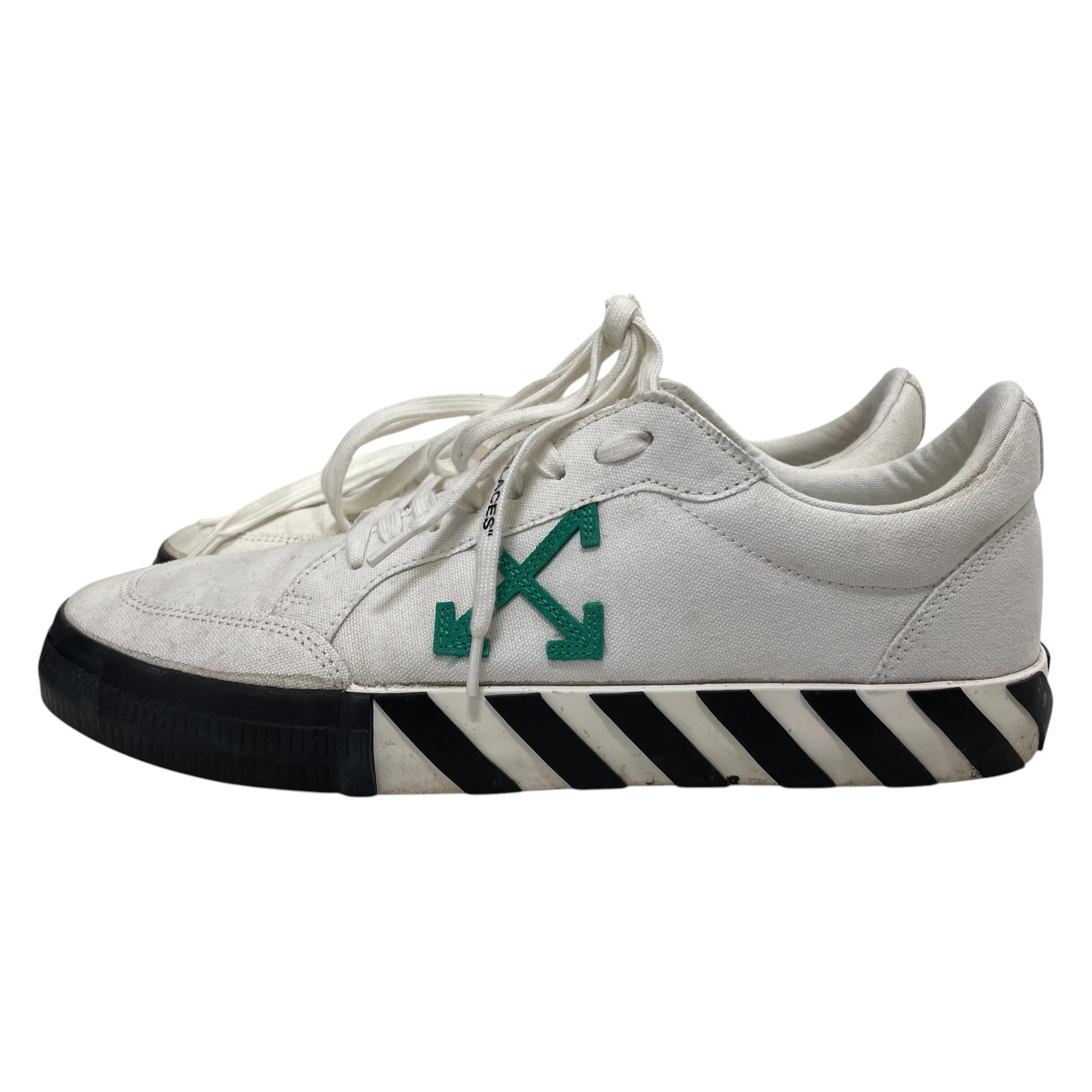 OFF-WHITE/Low-Sneakers/EU 46/WHT/vulcanized canvas low top view 6