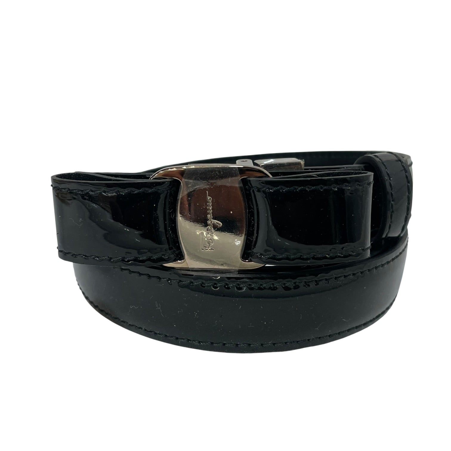 Salvatore Ferragamo/Belt/Leather/BLK/L's/vara bow belt view 1