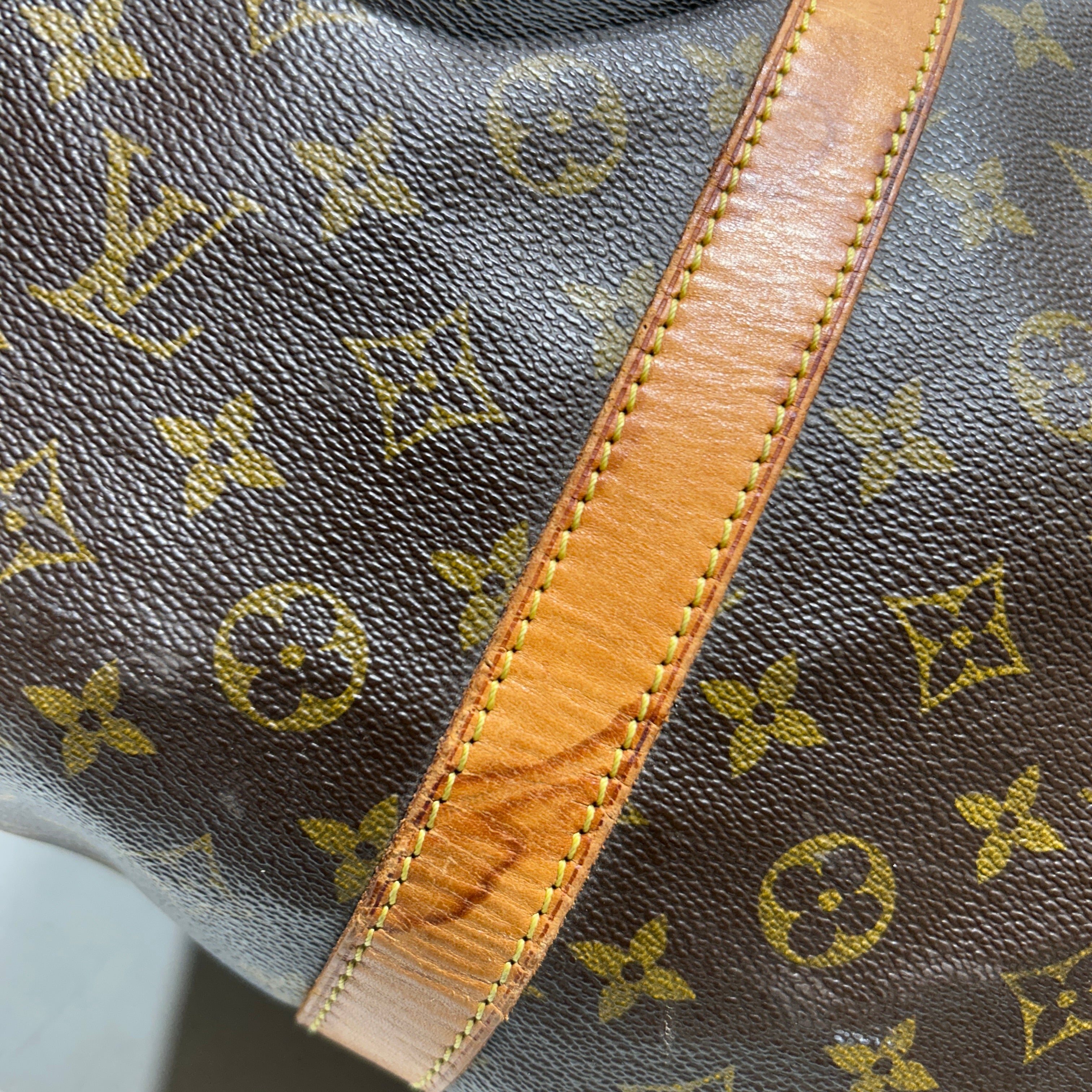 LOUIS VUITTON/Luggage/Monogram/Leather/BRW/DUFFLE BAG view 7