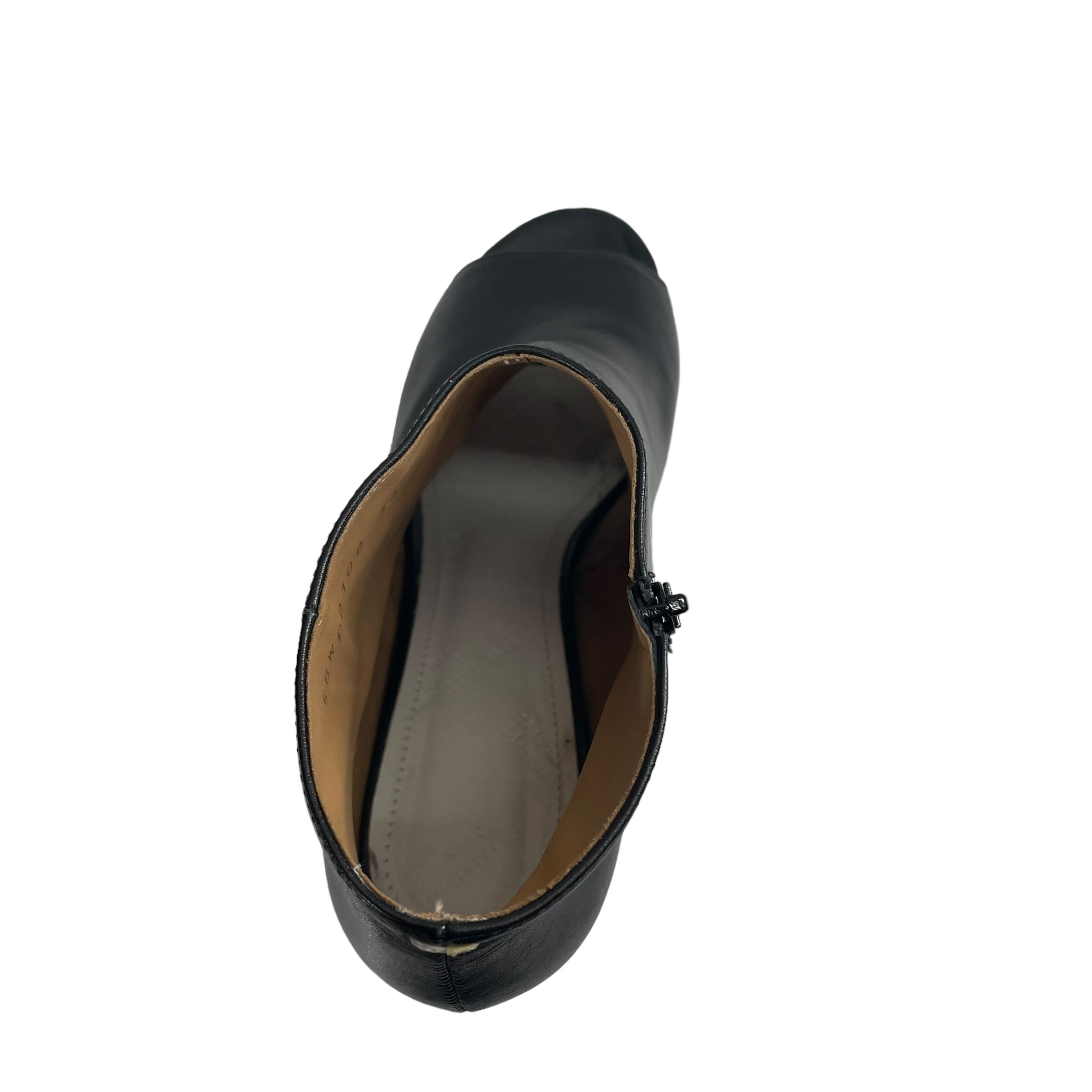 Maison Margiela/Heels/EU 36/Leather/BLK/Open-Toe/BLK WOOD HEEL view 3
