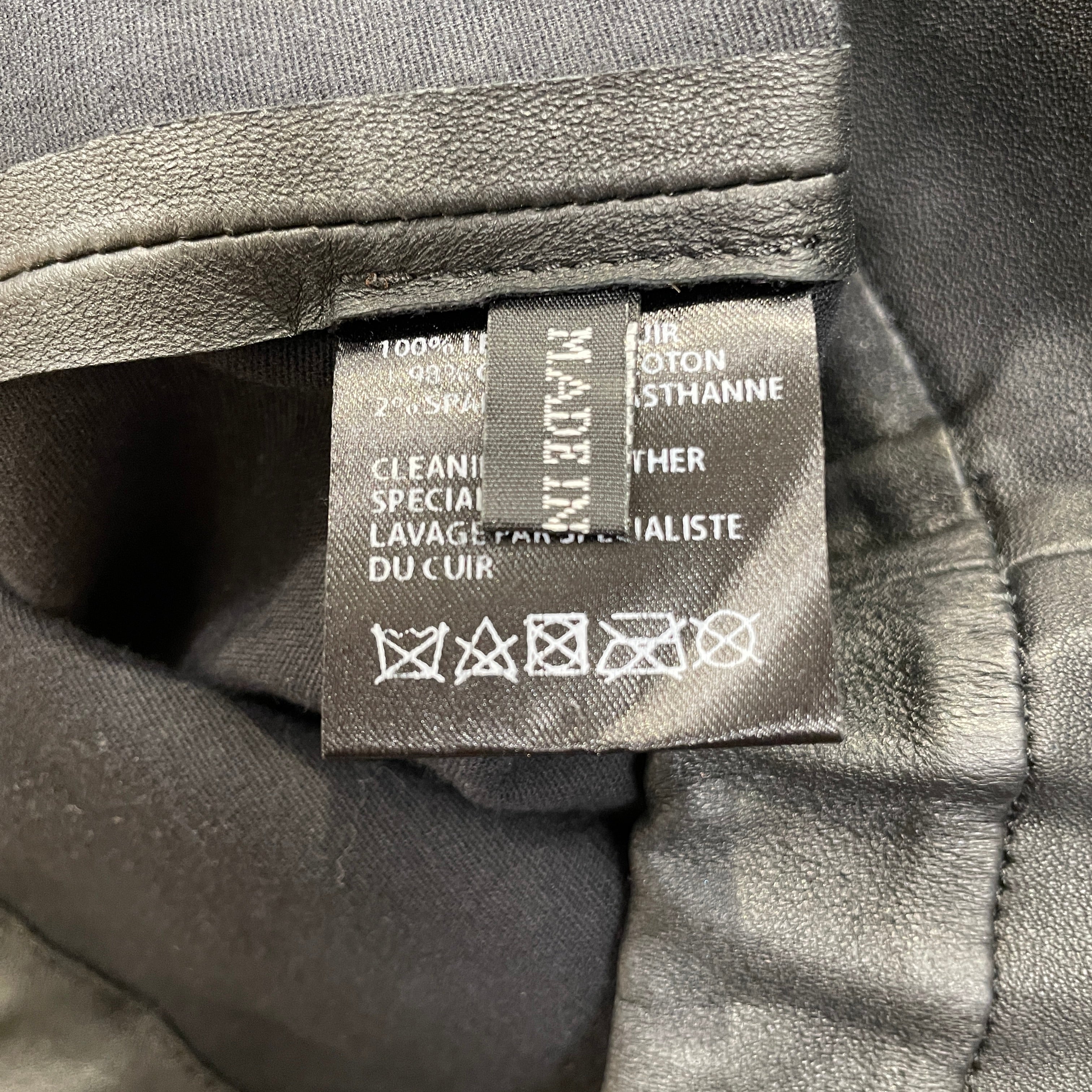 Haider Ackermann/Skinny Pants/36/Leather/BLK/leggings/LASERCUT view 4