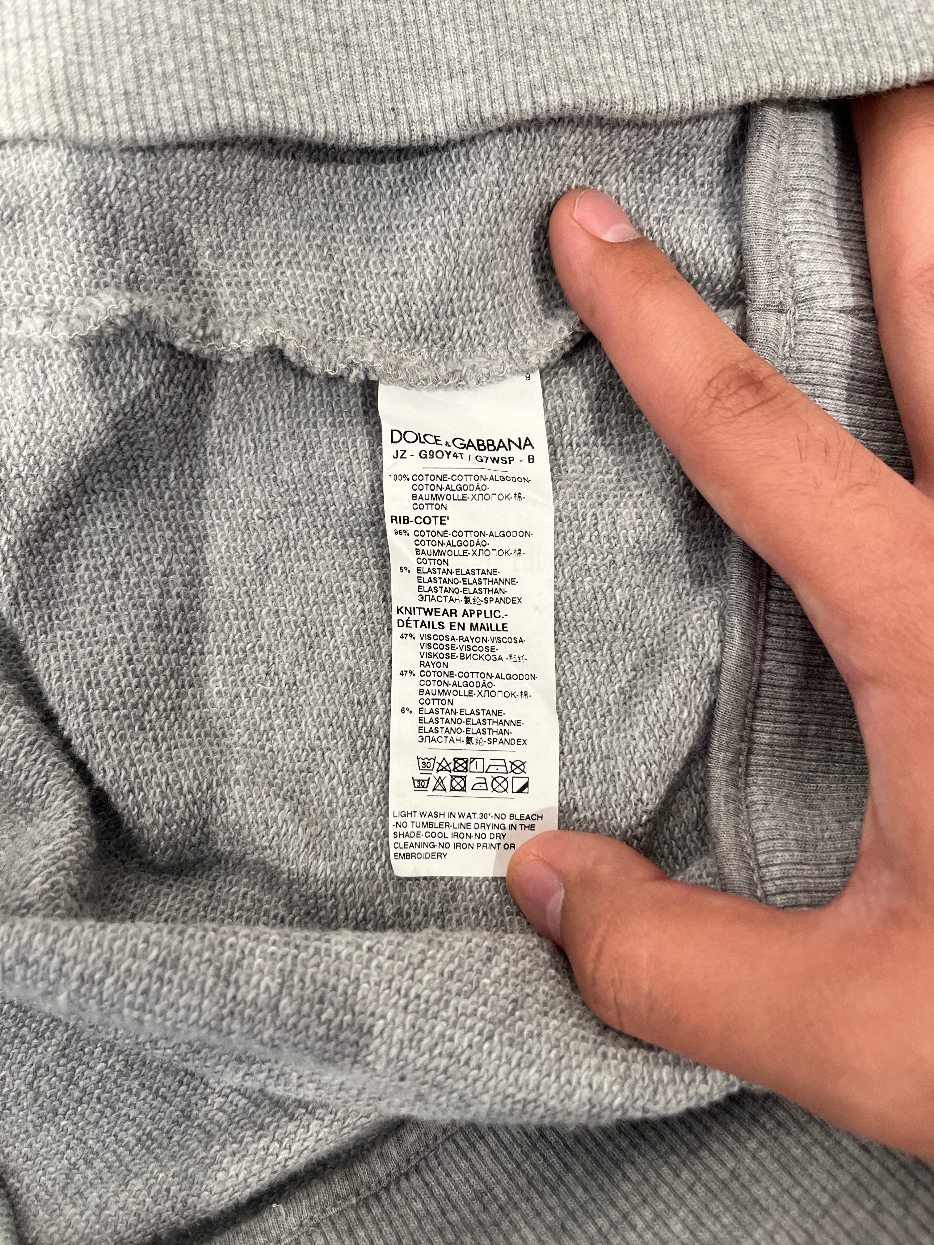 DOLCE&GABBANA/Sweatshirt/XL/Cotton/GRY/ view 4