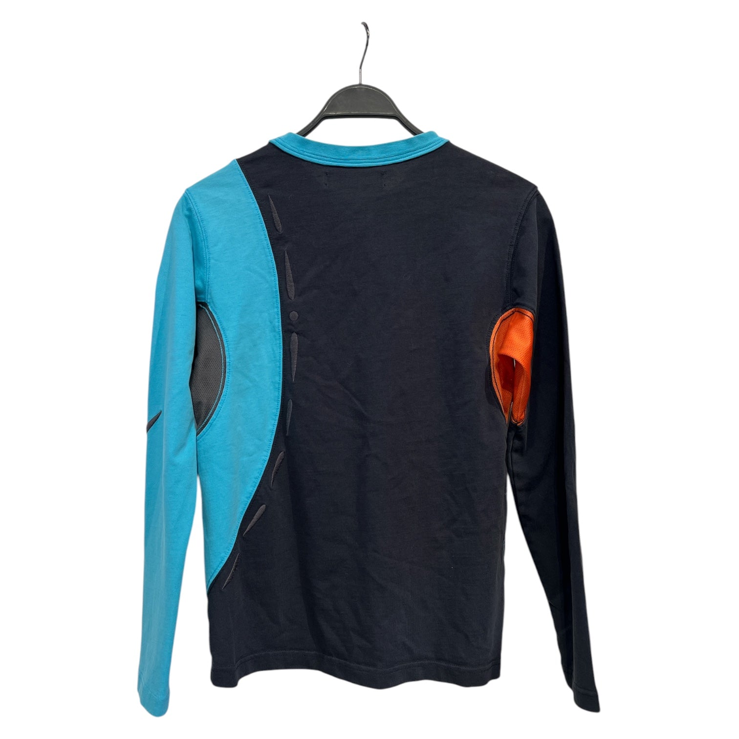 Kiko Kostadinov/LS T-Shirt/44/Graphic/Cotton/BLU/mesh/multi patch longsleeve view 2